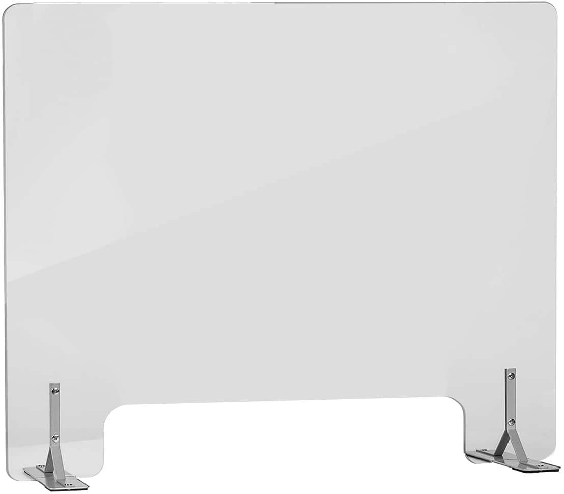 Jackcube Design Bathroom Barriera Plexiglass Banco 32x24 Trasparente