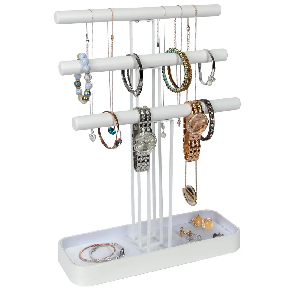 Jackcube Design Makeup Jewelry albero gioielli 3 piani bianco