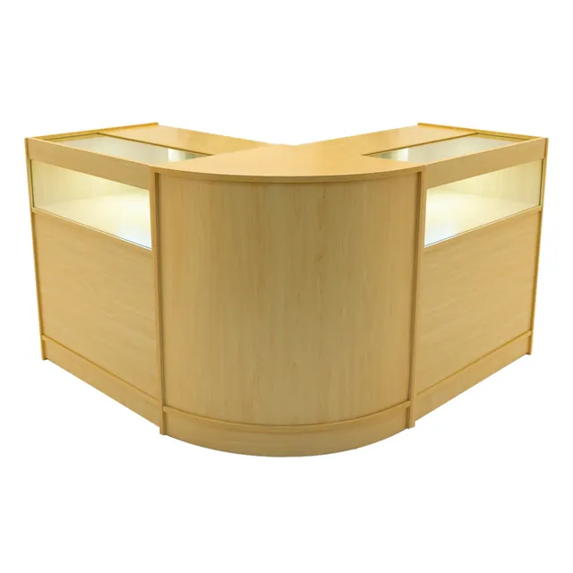 Q-Rax Iris B900 CM60 bancone negozio acero LED 3 pezzi