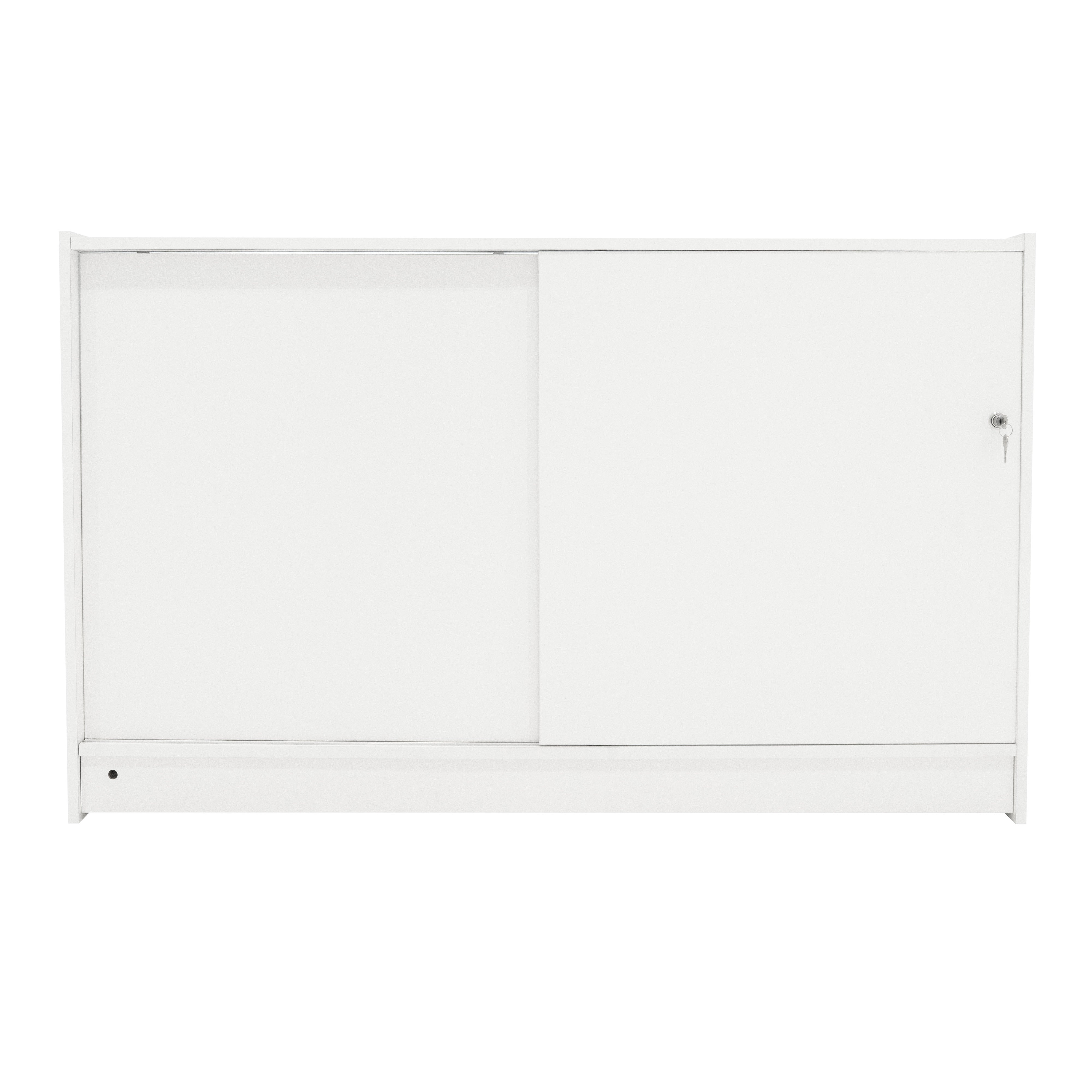 Q-Rax Banconi da Negozio K1500 bancone bianco LED vetro