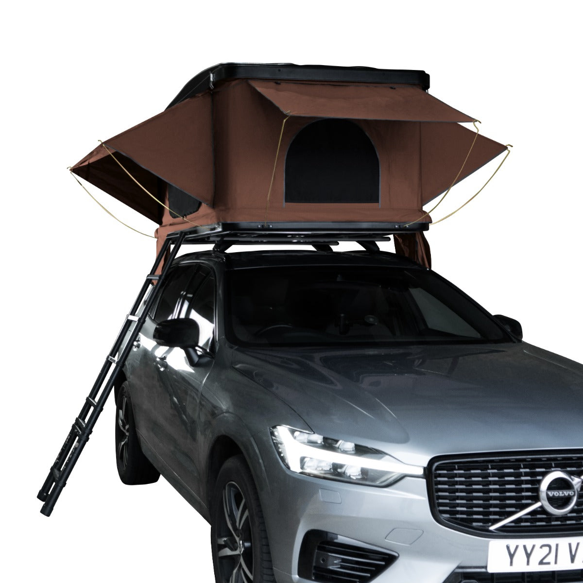 Q-Rax Tenda da Tetto Auto Guscio Rigido marrone impermeabile 3000mm