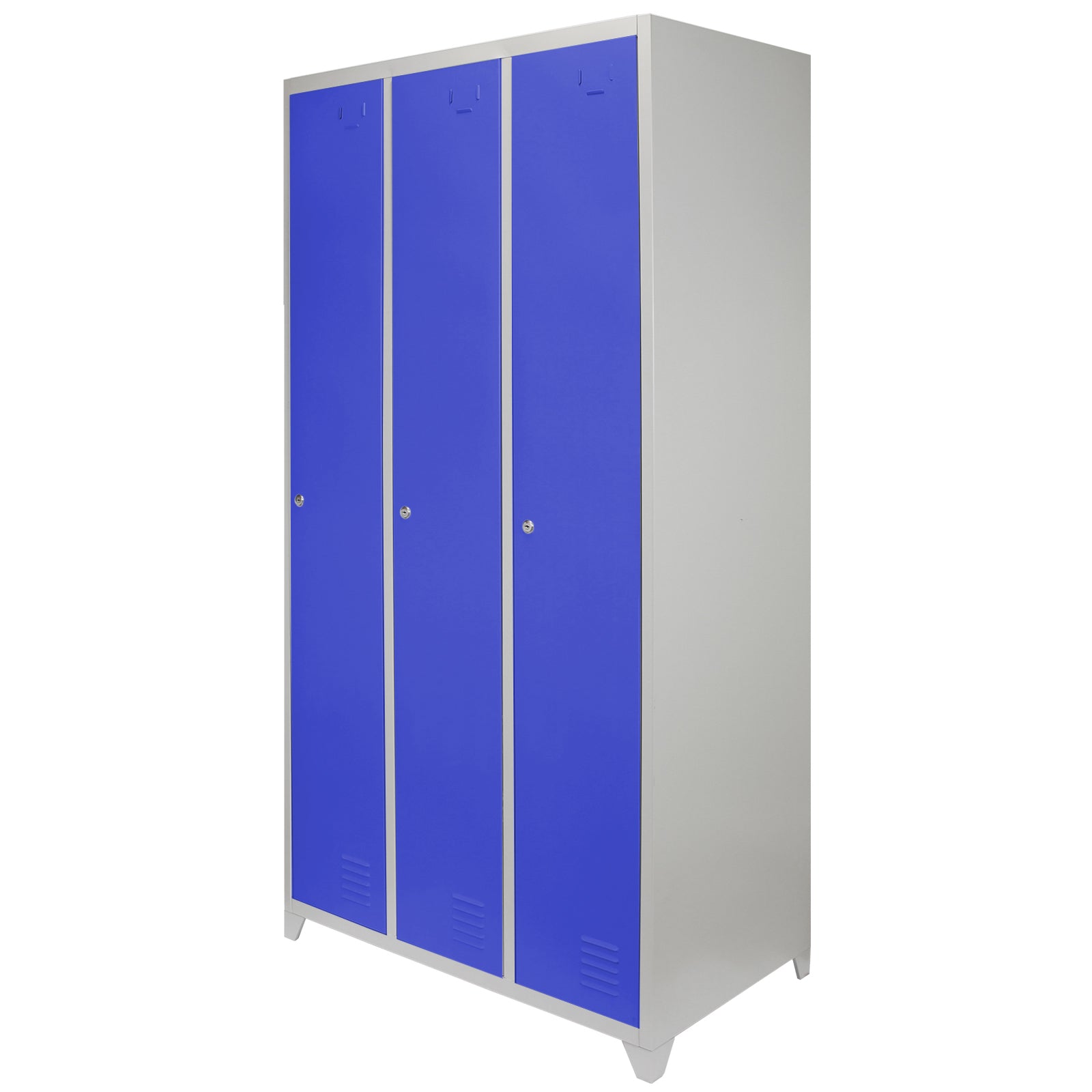 Q-Rax 3 Porte 90x50x180 armadietto acciaio blu