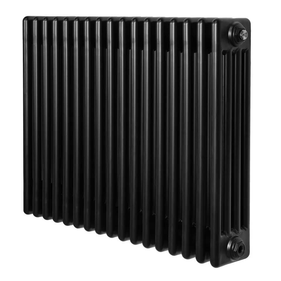 Q-Rax Radiatore 4 Colonne Nero 600x785 mm Acciaio