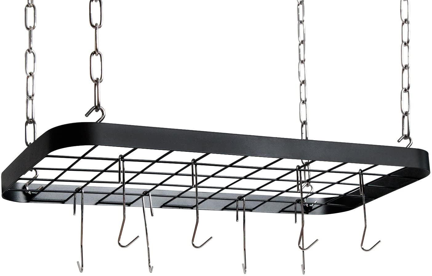 Jackcube Design Kitchen Porta Pentole Soffitto 8 Ganci Nero