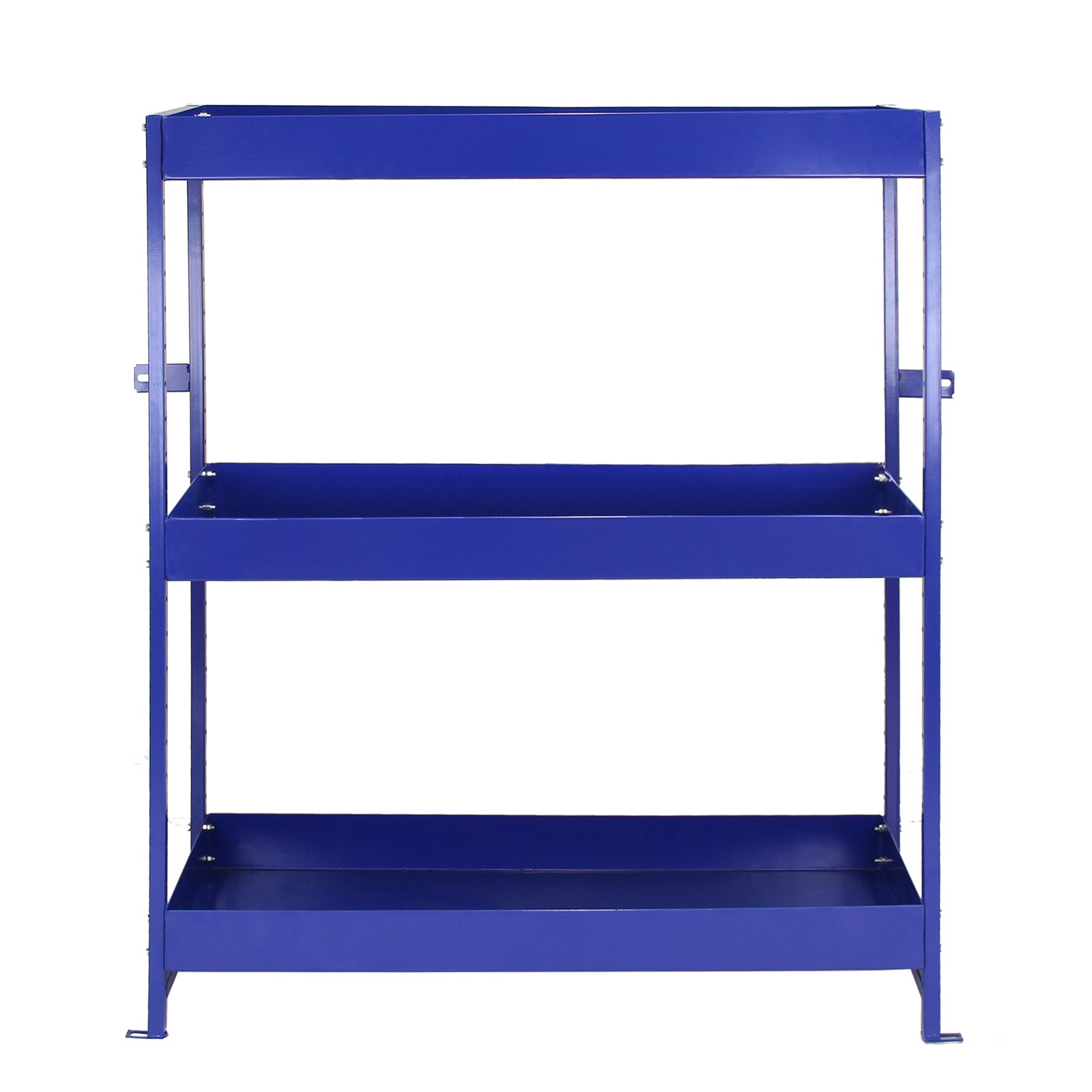 Q-Rax Scaffali da Garage Scaffale Furgone Blu 3 Ripiani Acciaio