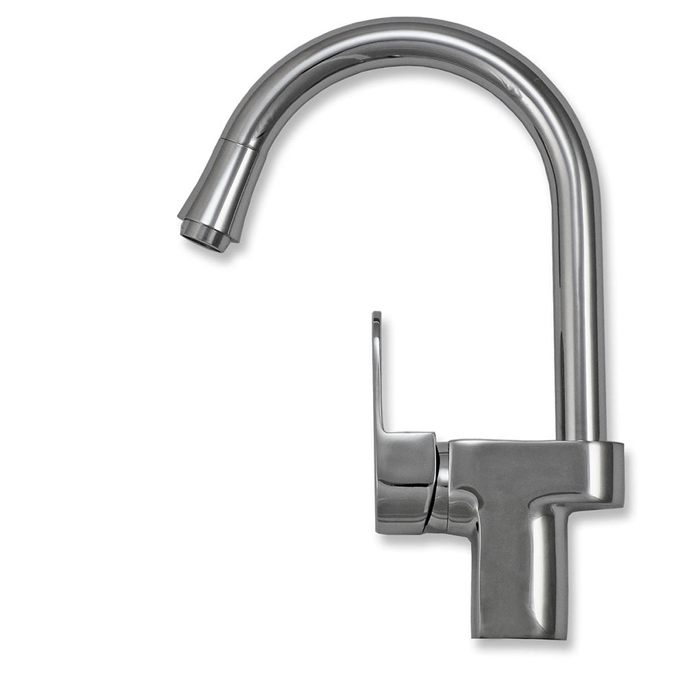 Q-Rax Lavandino Cucina Acciaio 105x50 con Rubinetto Reversibile