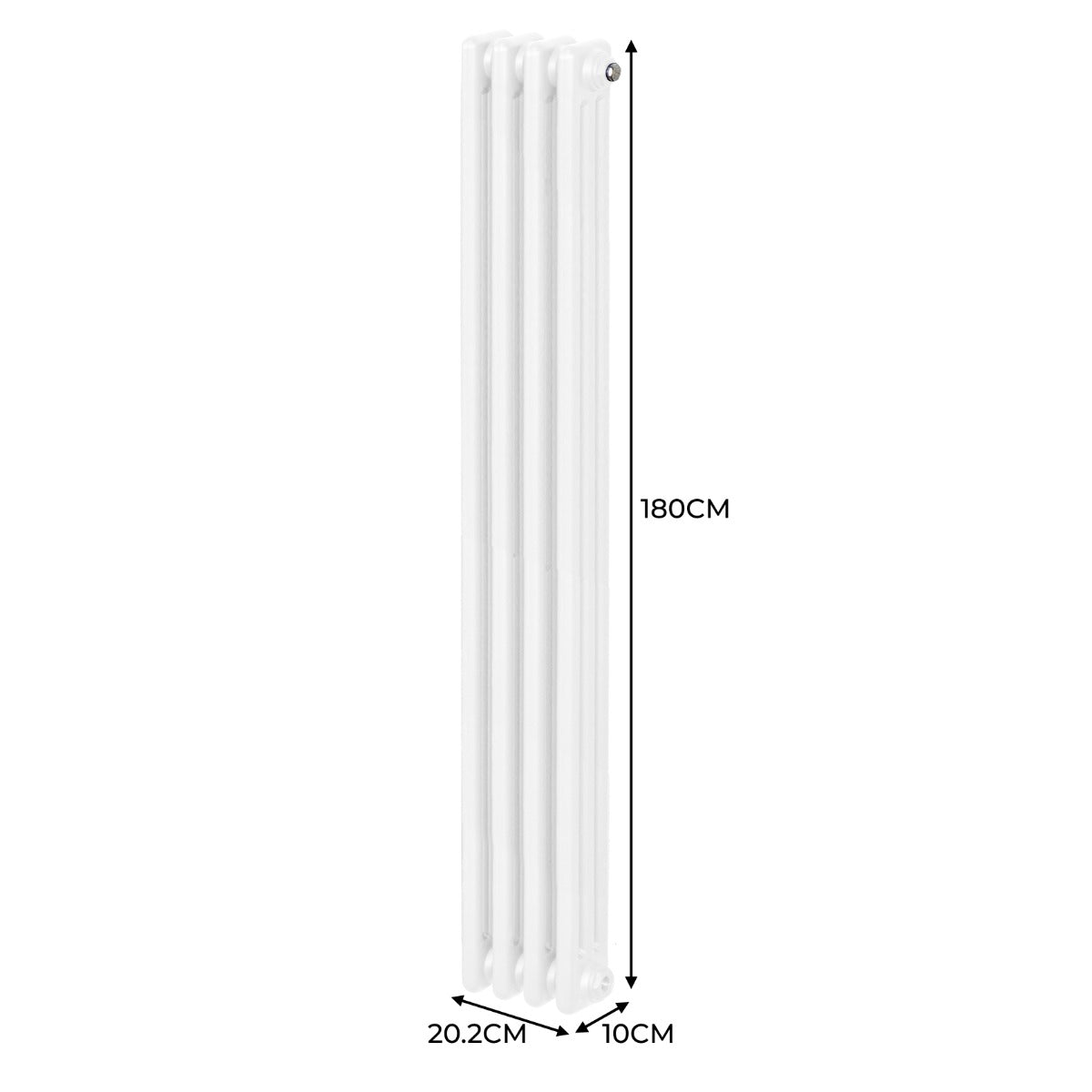 Q-Rax Radiatori Tradizionali 1800x202 termosifone bianco 3 colonne