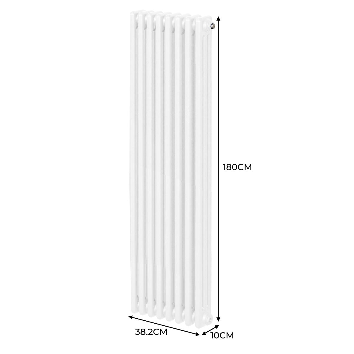 Q-Rax Radiatori Tradizionali 1800x382 Termosifone 3 Colonne Bianco