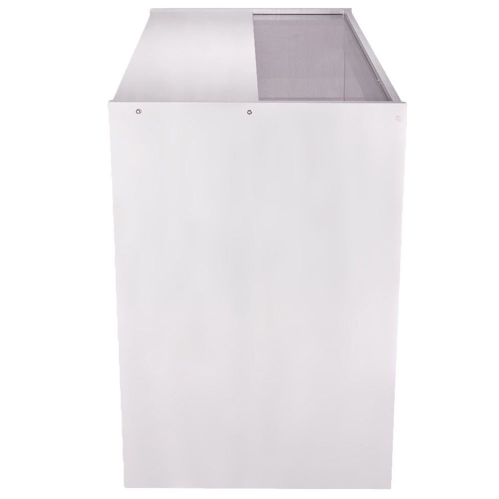 Q-Rax K1200 Bancone Espositore Negozio 120cm Bianco Brillante
