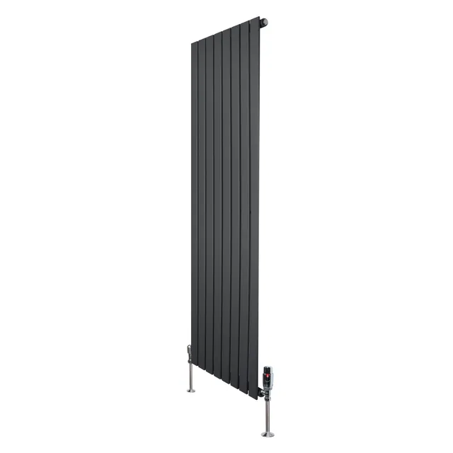 Q-Rax Pannelli Piatti 1600x560 radiatore antracite valvole
