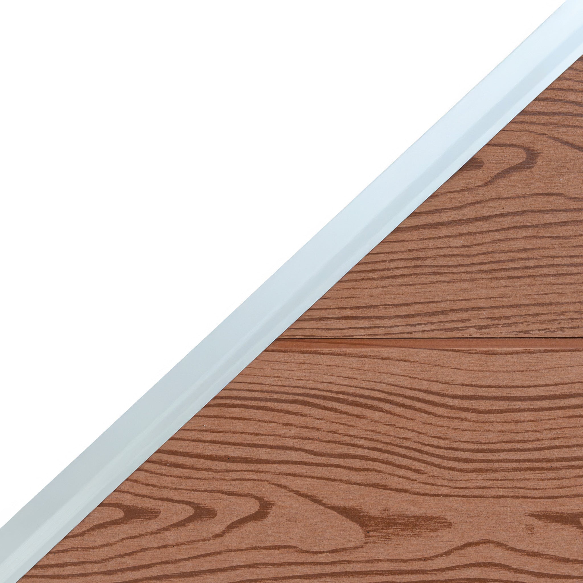 Q-Rax Pannello Recinzione Angolare WPC Marrone 180 cm