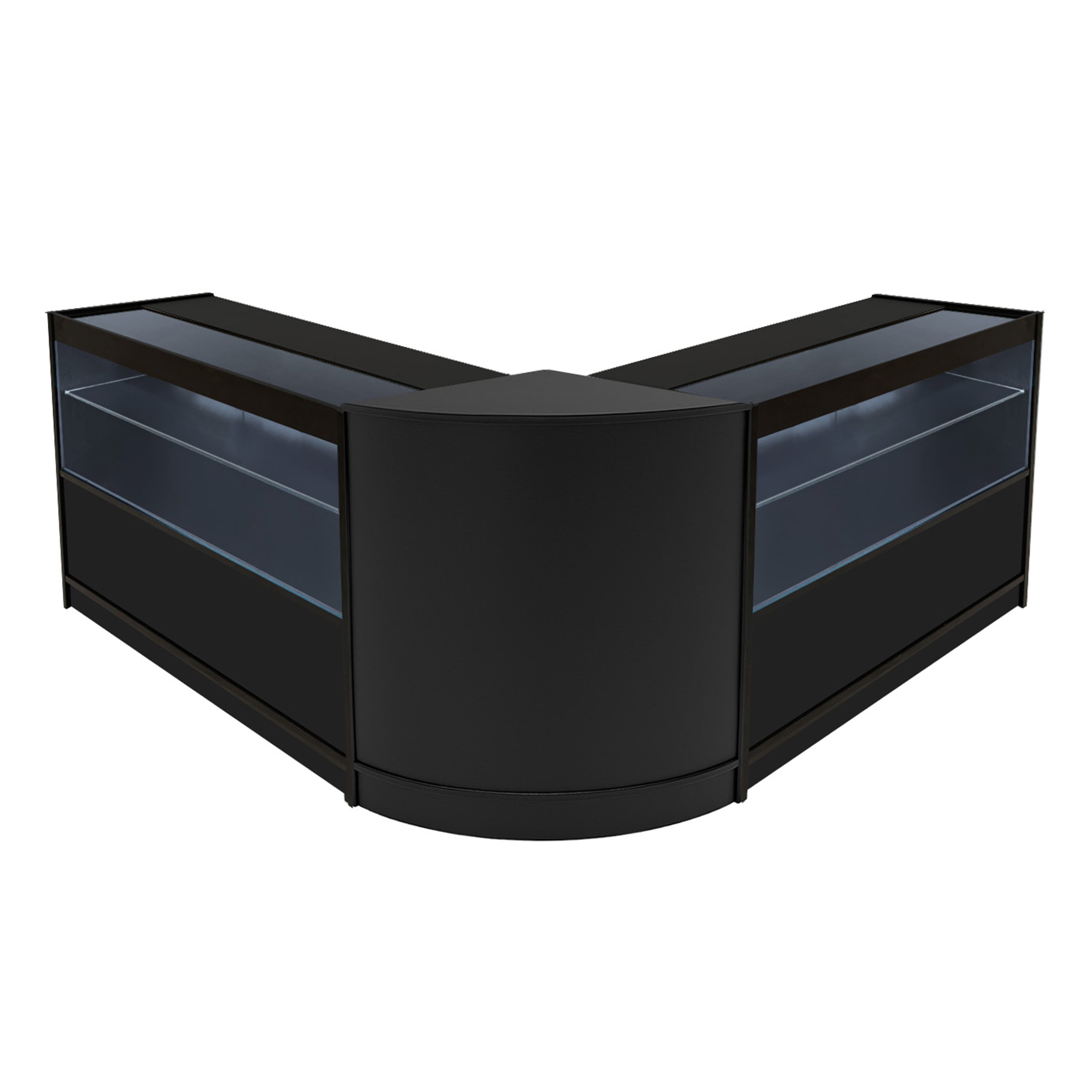 Q-Rax Selene Set 2x C1200+CM60 bancone nero LED
