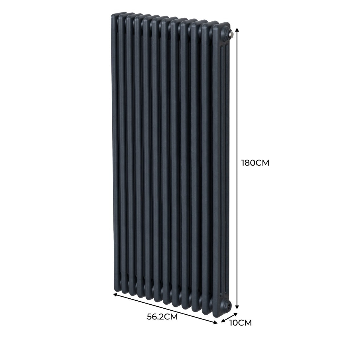 Q-Rax Radiatore Verticale 3 Colonne 1800x562 mm Antracite