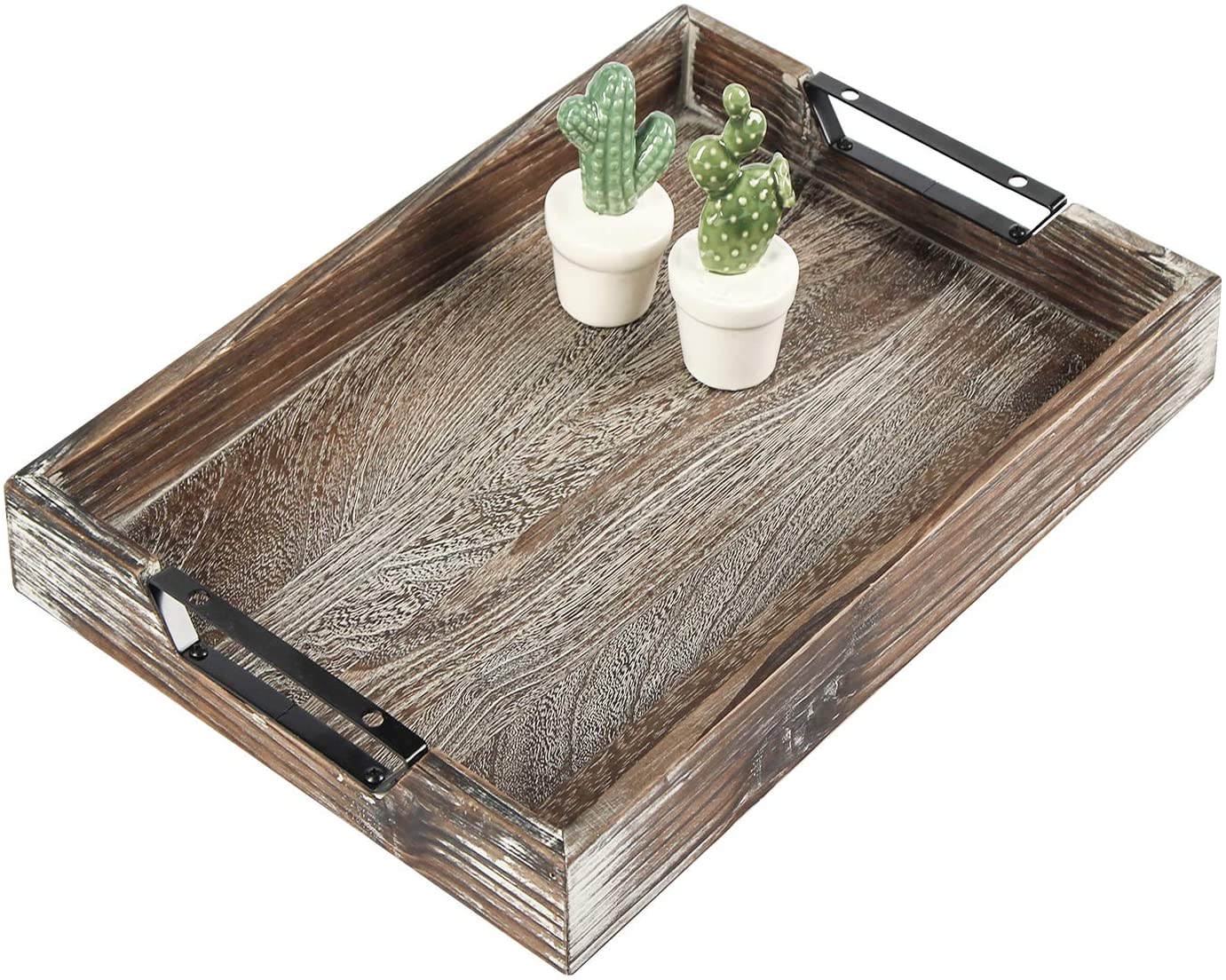 Jackcube Design Kitchen vassoio legno manici metallo rustico