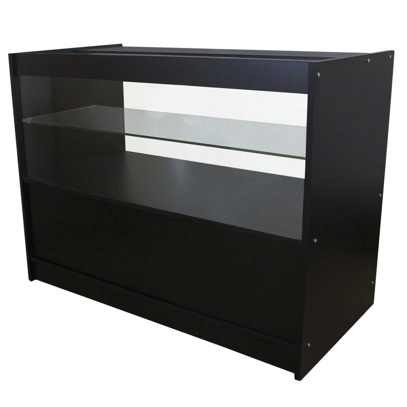 Q-Rax Gemini Set 3 Banconi da Negozio Nero con Vetrina