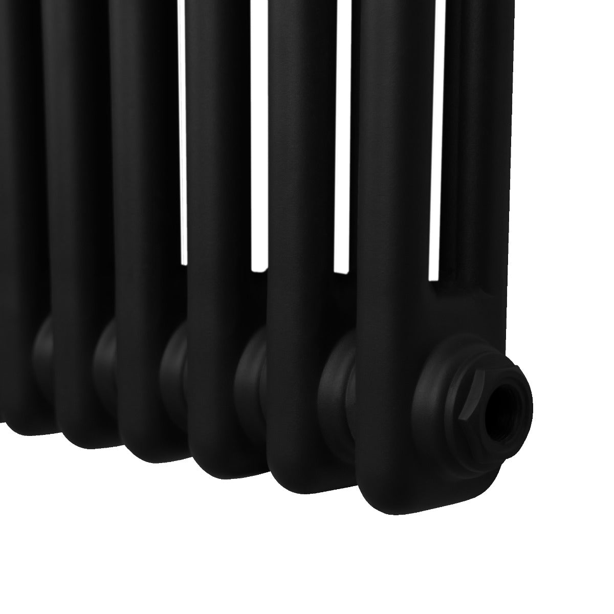 Q-Rax Radiatori Tradizionali Termosifone 2 Colonne 600x1012 mm Nero