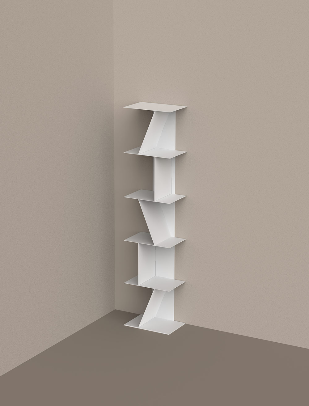 Siderio Giove Libreria Acciaio Design Fissa Pezzo Unico