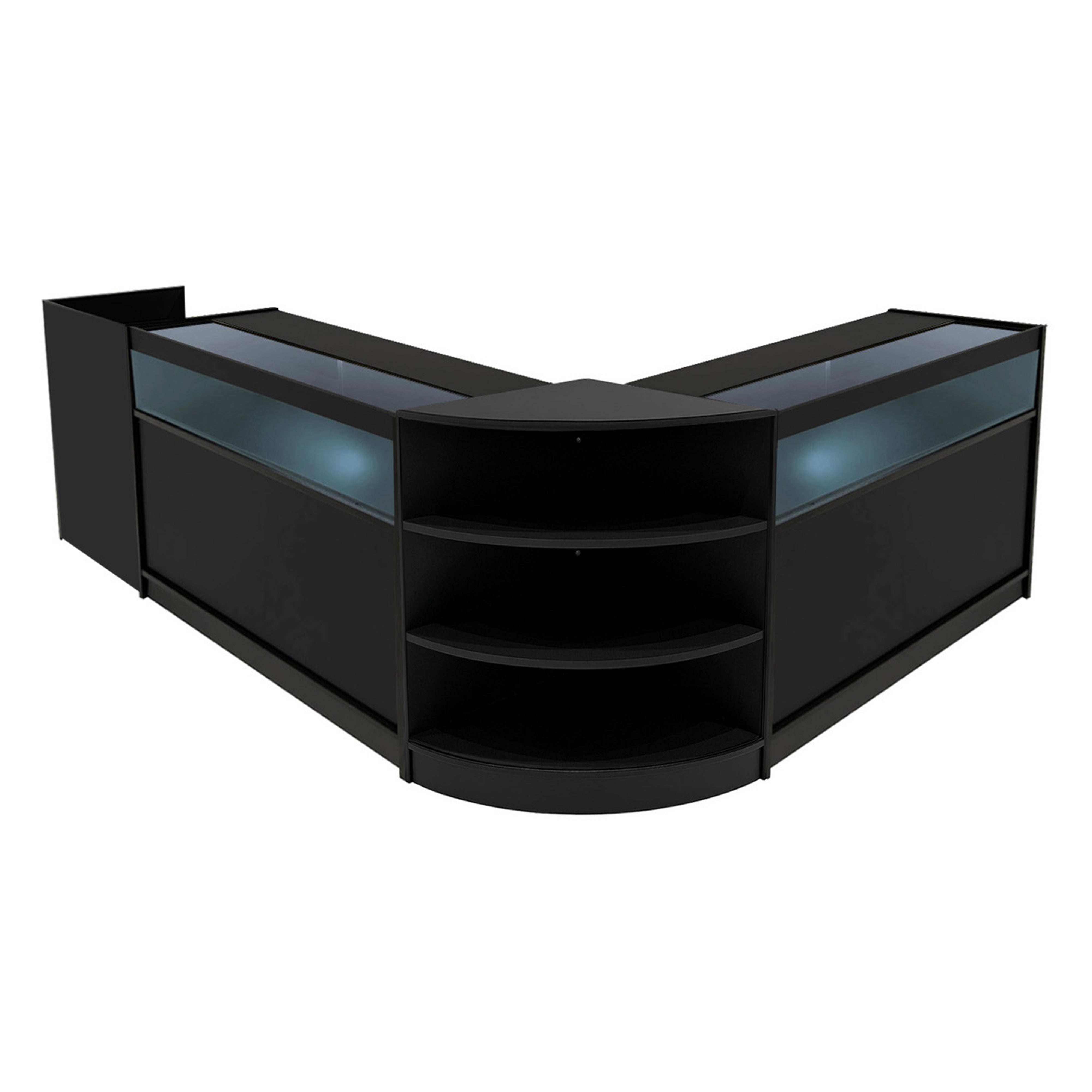Q-Rax Sagittarius Set 4 Banconi LED Nero B1200 LM60 TB60