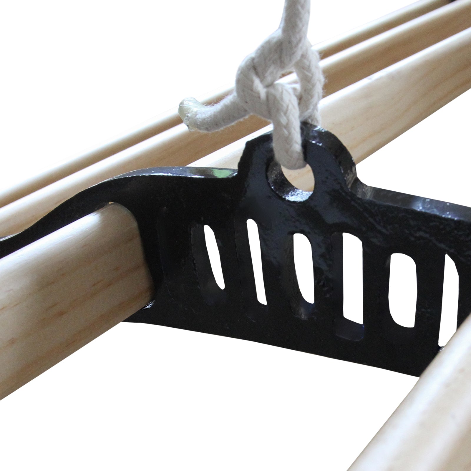 Q-Rax Stendibiancheria Soffitto Nero 120 cm Legno