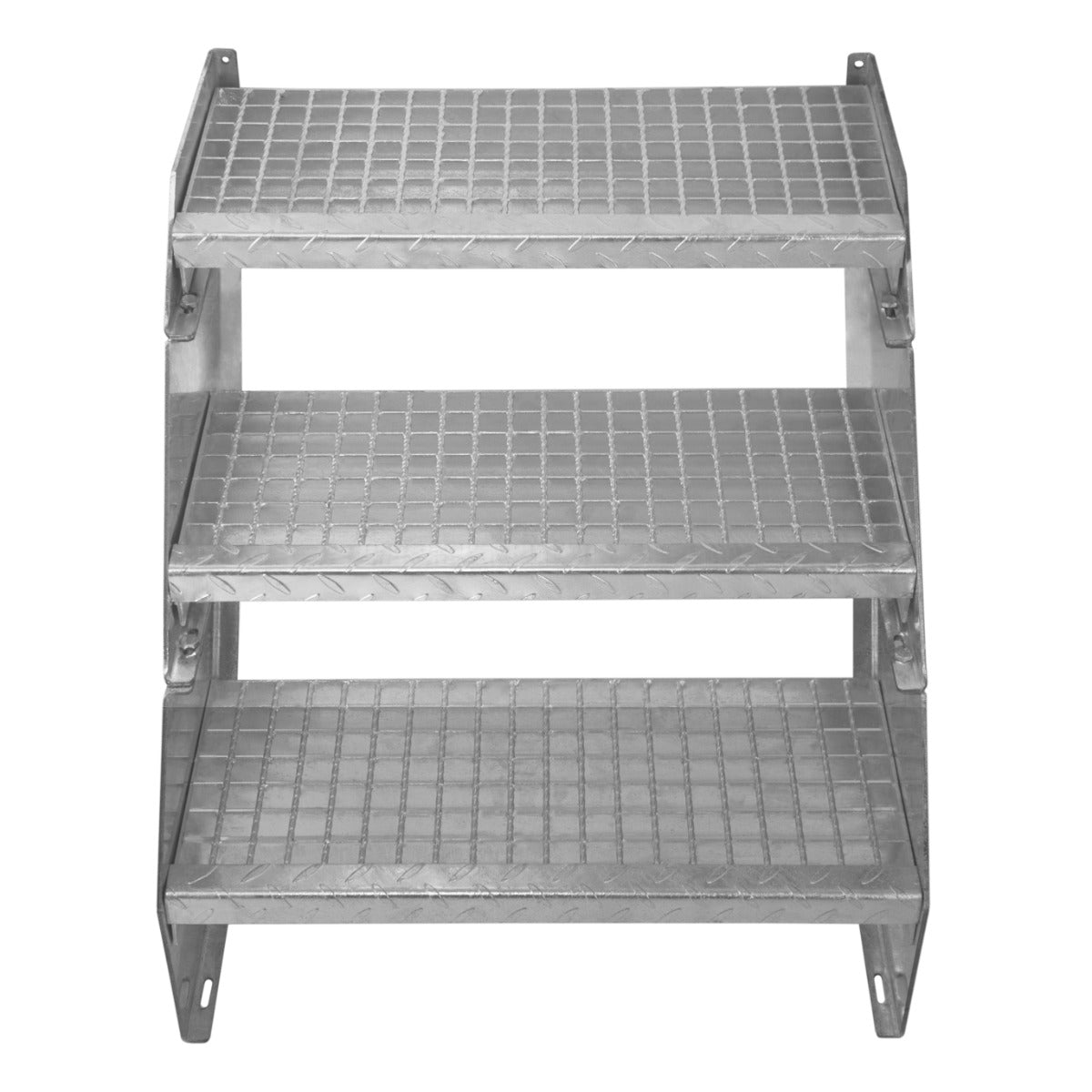 Q-Rax Commercio Scala Zincata 2 Livelli 600 mm Regolabile