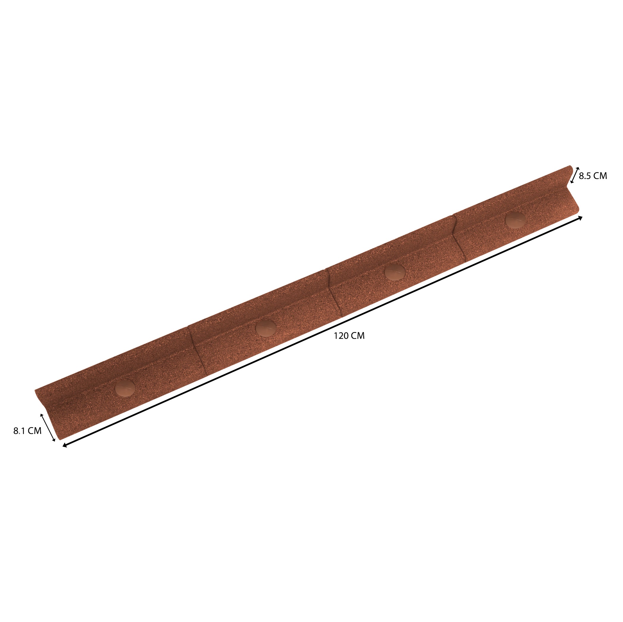 Q-Rax Bordura Giardino Flessibile Terracotta 6x1,2 m bordo aiuola