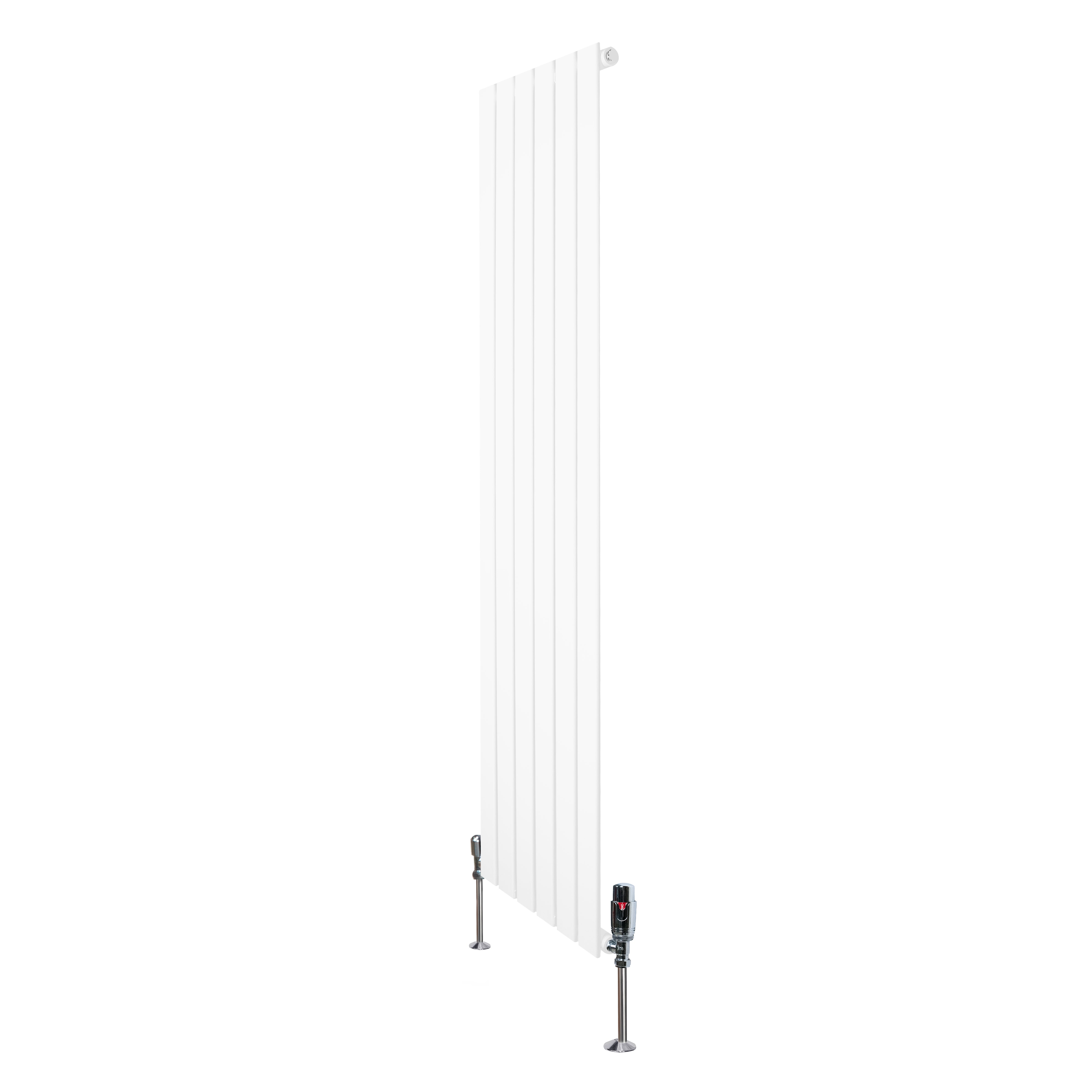 Q-Rax Pannelli Piatti 1600x420 Radiatore Bianco con Valvole