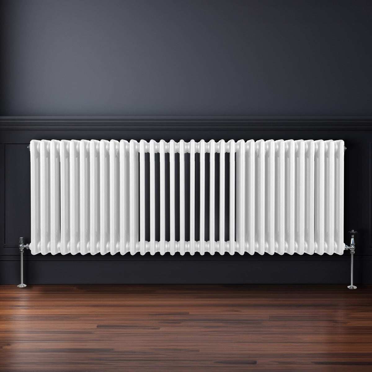 Q-Rax Radiatore 3 Colonne 600x1462 mm Bianco Acciaio
