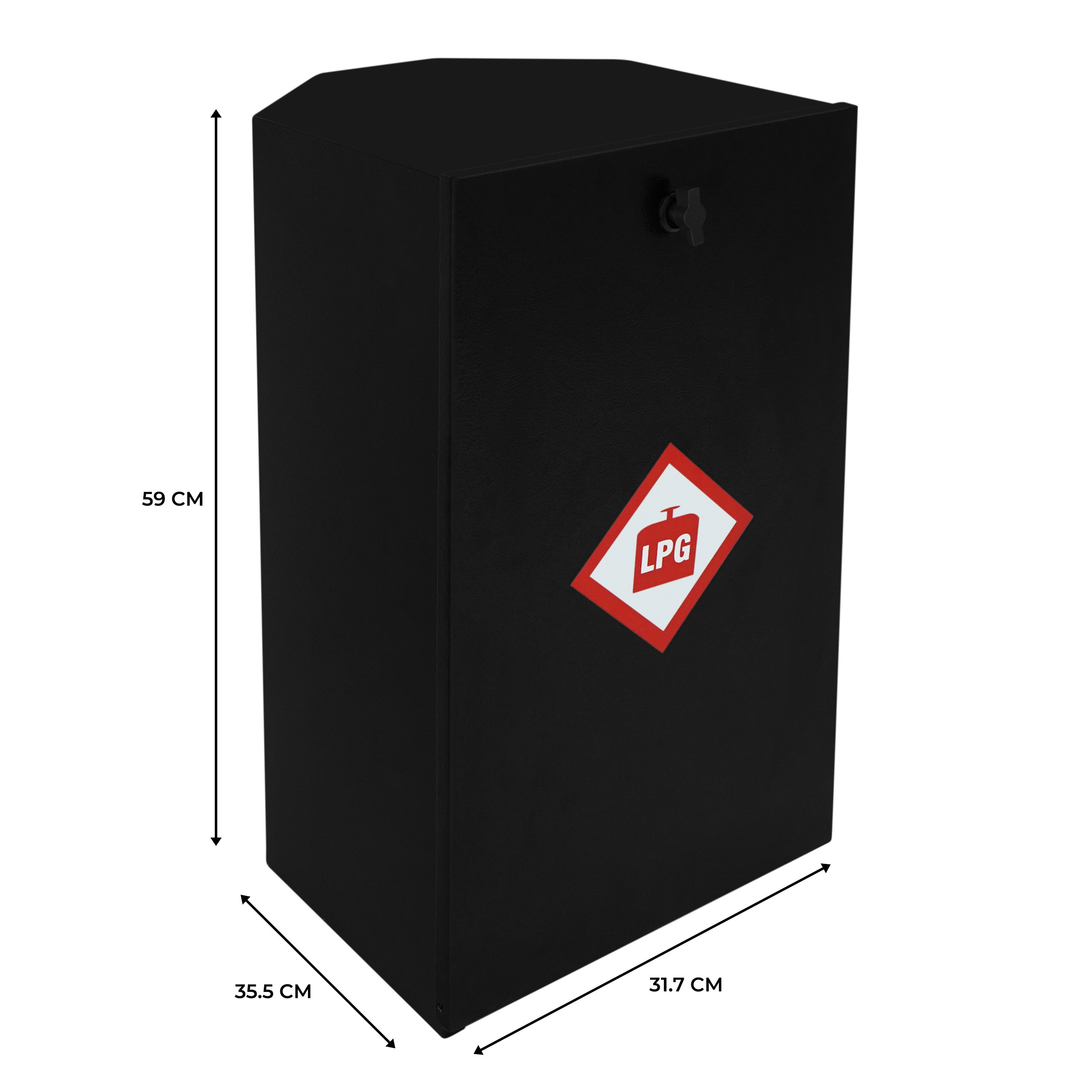 Q-Rax Deposito all'Aperto Box Porta Bombola Gas 6kg in Acciaio