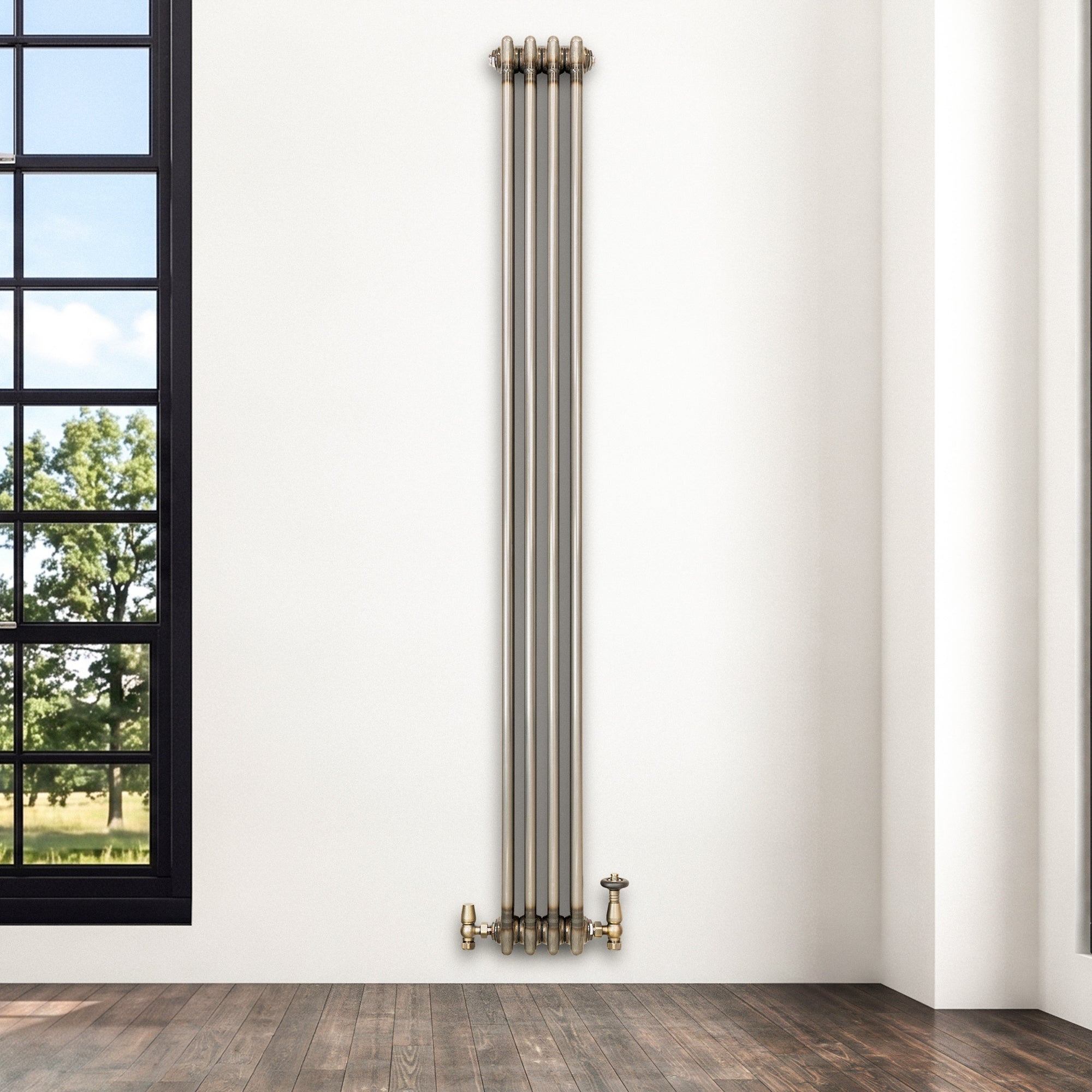 Q-Rax 1800x200 Radiatore a 3 Colonne Metallo Grezzo