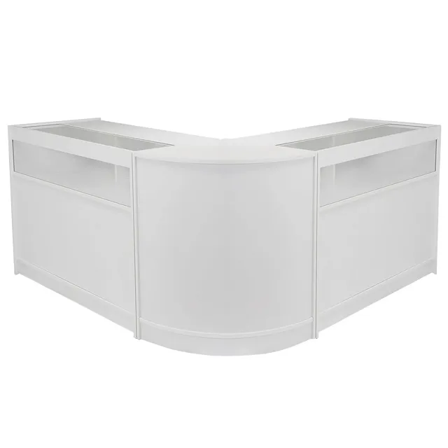 Q-Rax Fusion B1200+CM60 Set Banconi Negozio Bianco Vetro 90x120x60