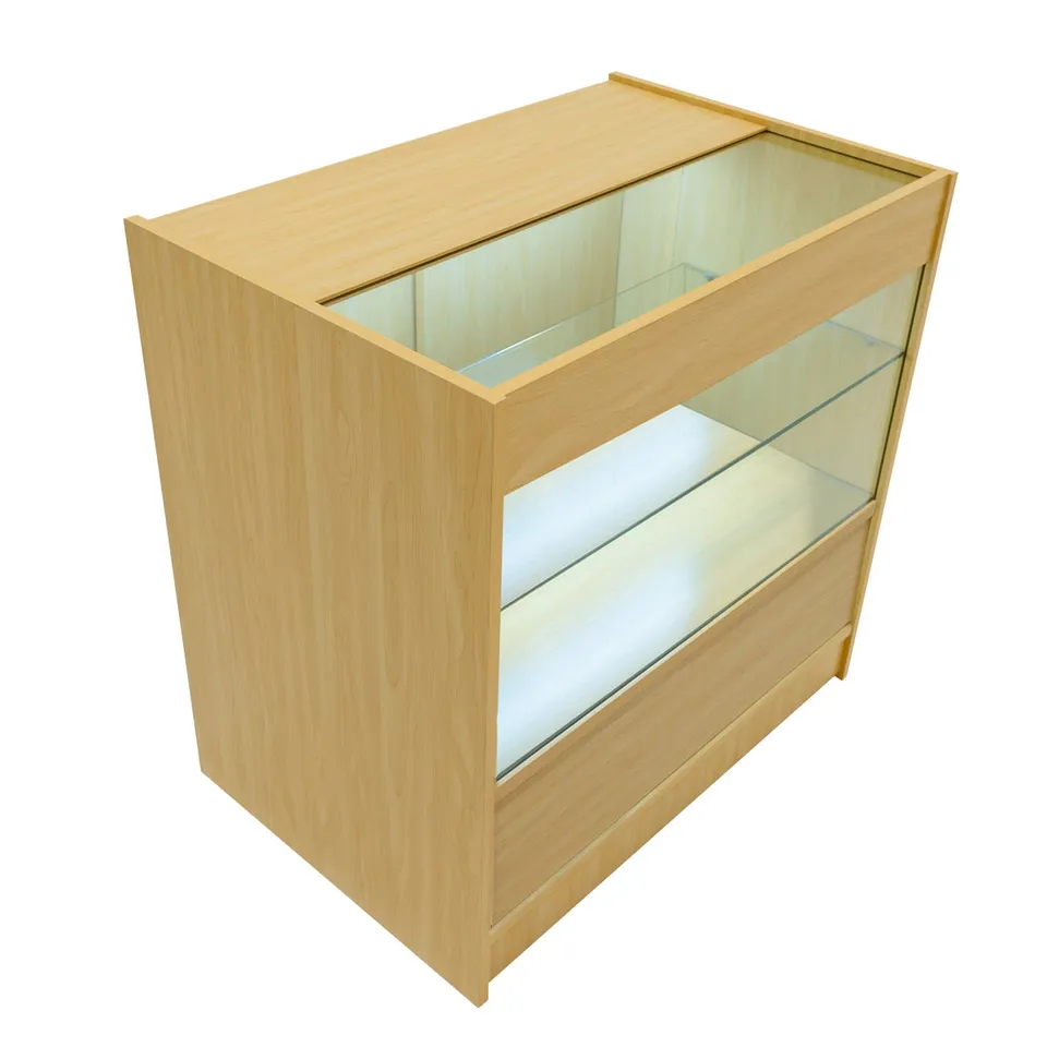Q-Rax C900 Bancone Negozio Acero LED 90x60 Serratura