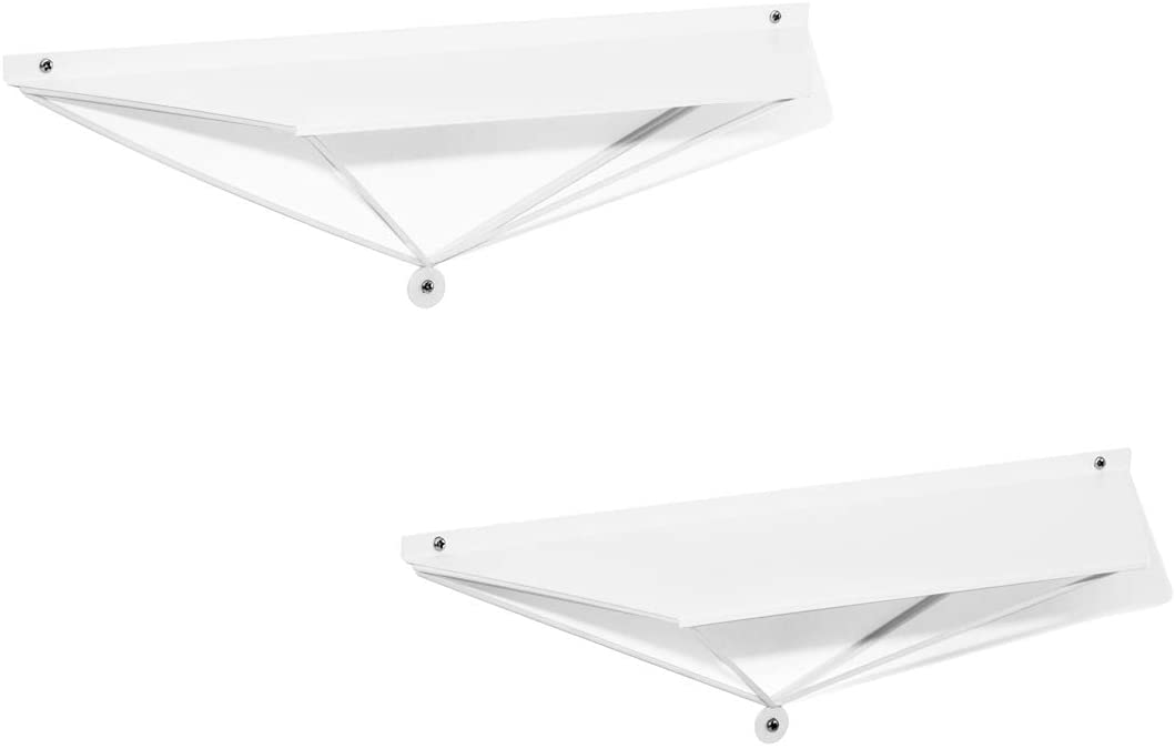 Jackcube Design Living Room Set 2 Mensole Bianche Metallo