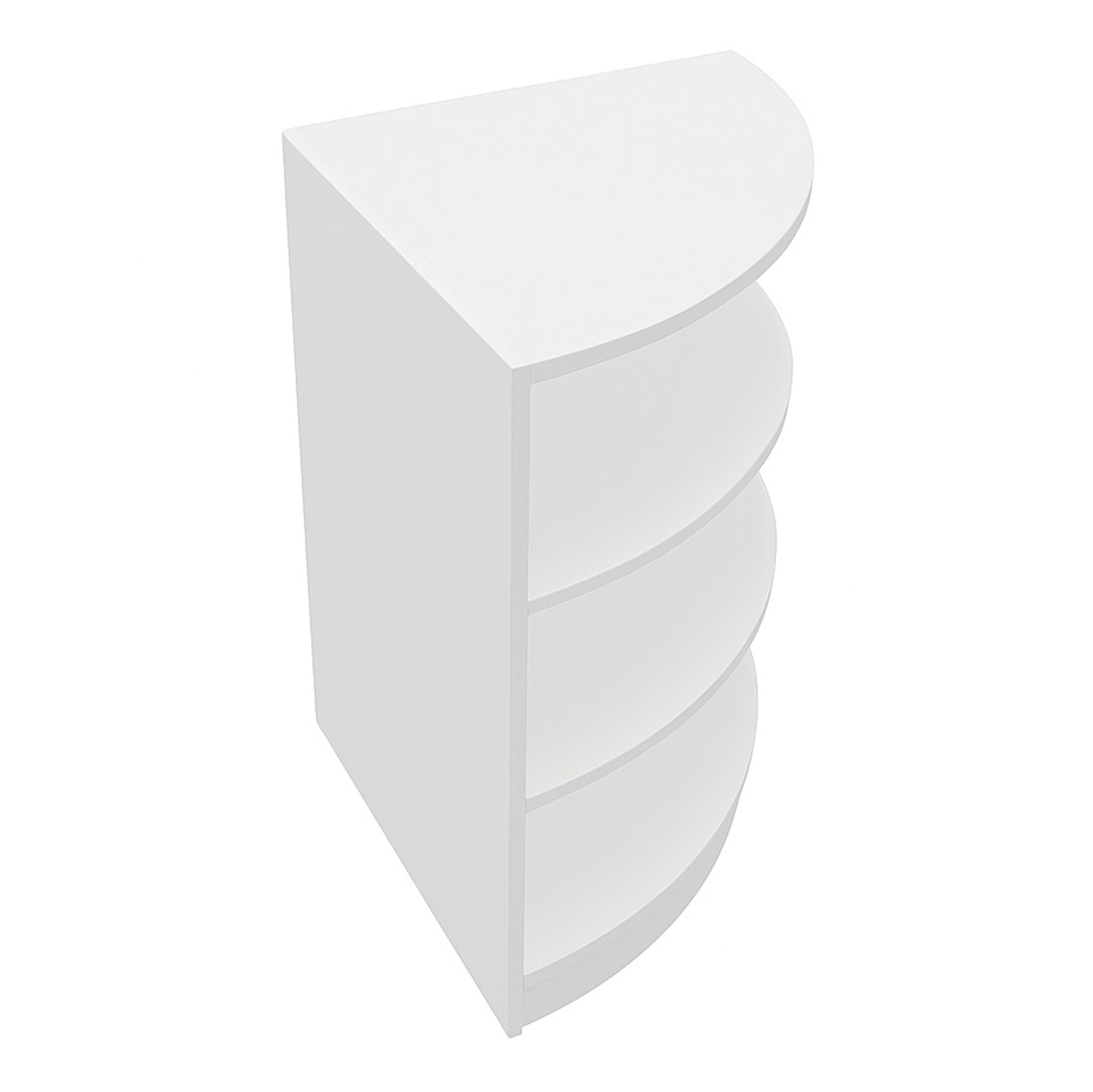 Q-Rax Banconi da Negozio LM60 bancone angolare bianco