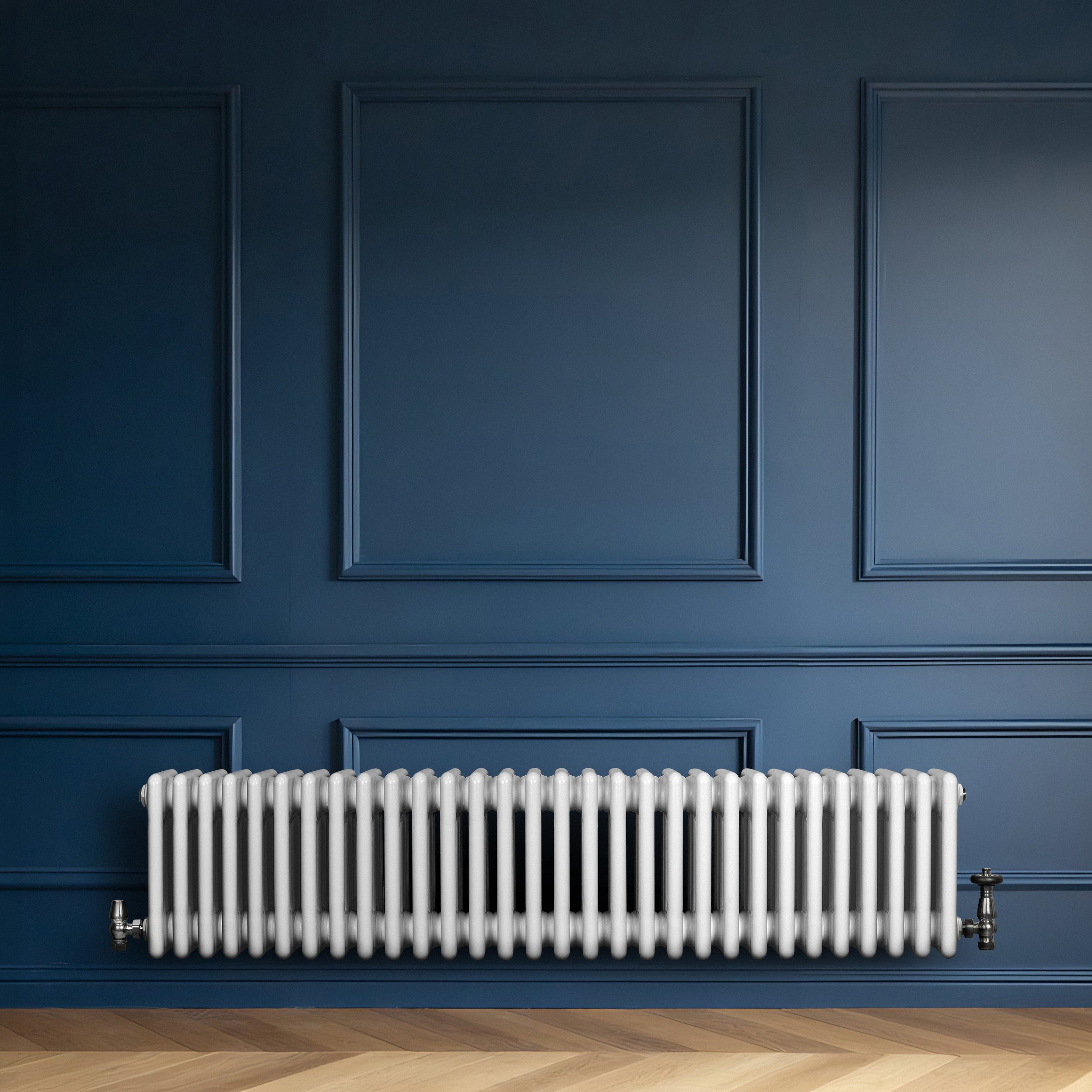 Q-Rax Tradizionale 300x1370 mm Termosifone 4 Colonne Bianco