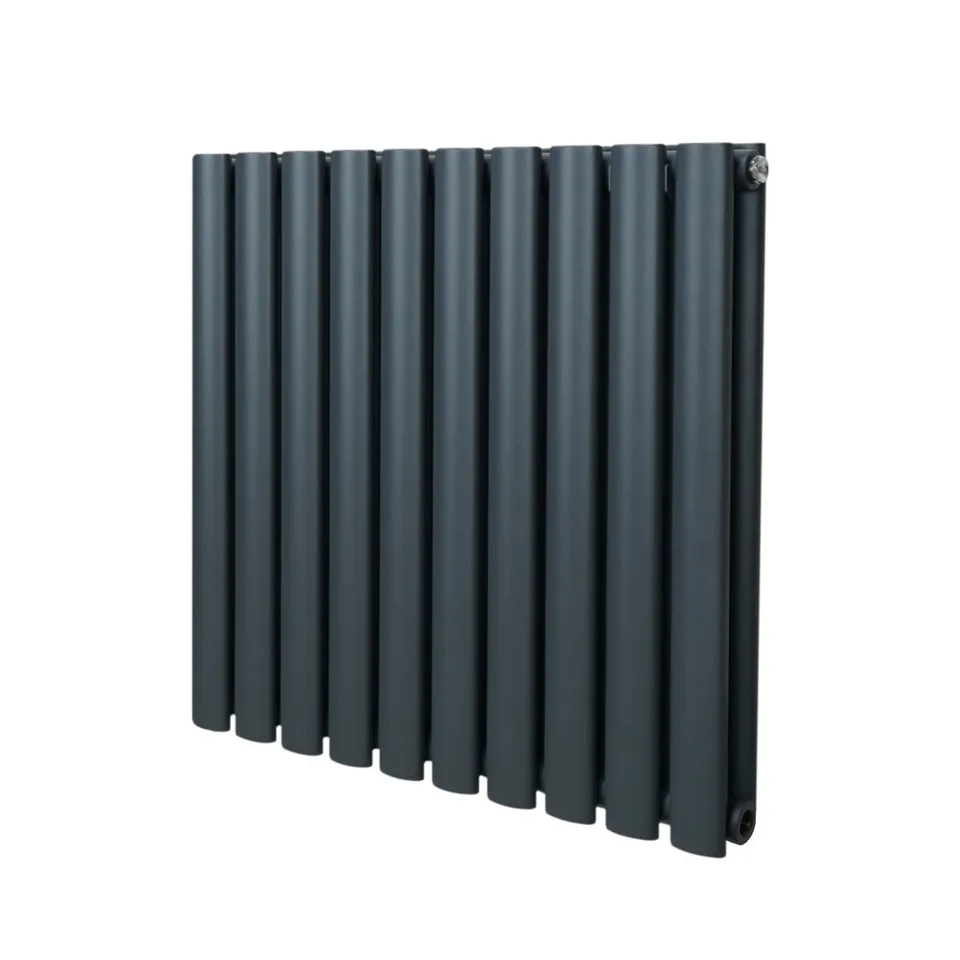 Q-Rax Radiatore Colonna Ovale 600x600 Antracite
