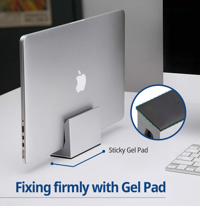 Jackcube Design Home Office Stand Laptop Verticale Argento