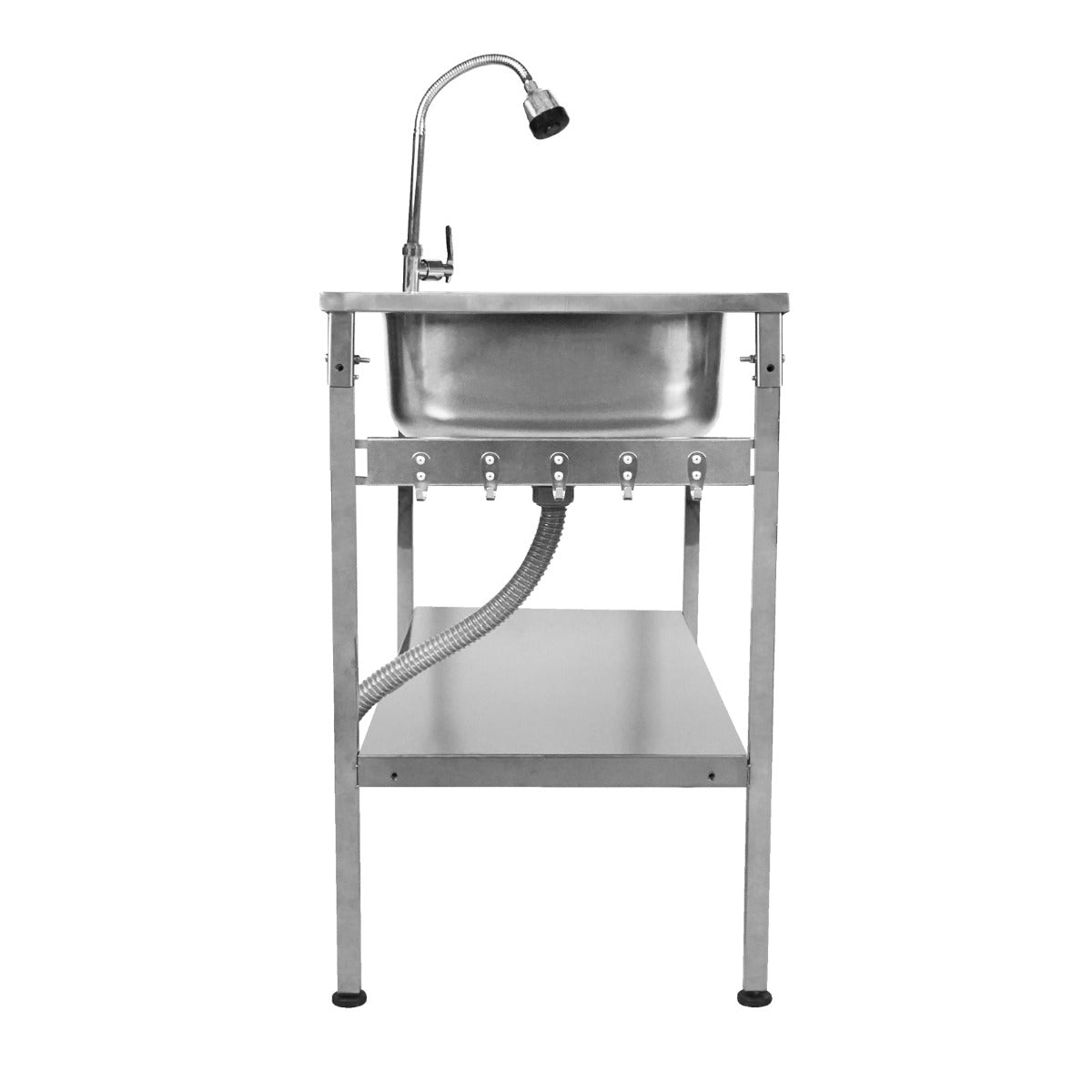 Q-Rax Ristorazione Lavello Campeggio Pieghevole Inox