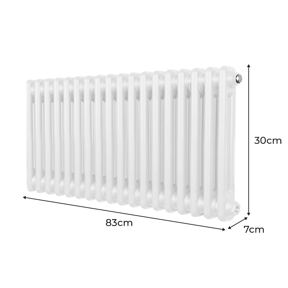 Q-Rax Radiatori Tradizionali 300x832 Termosifone 2 Colonne Bianco