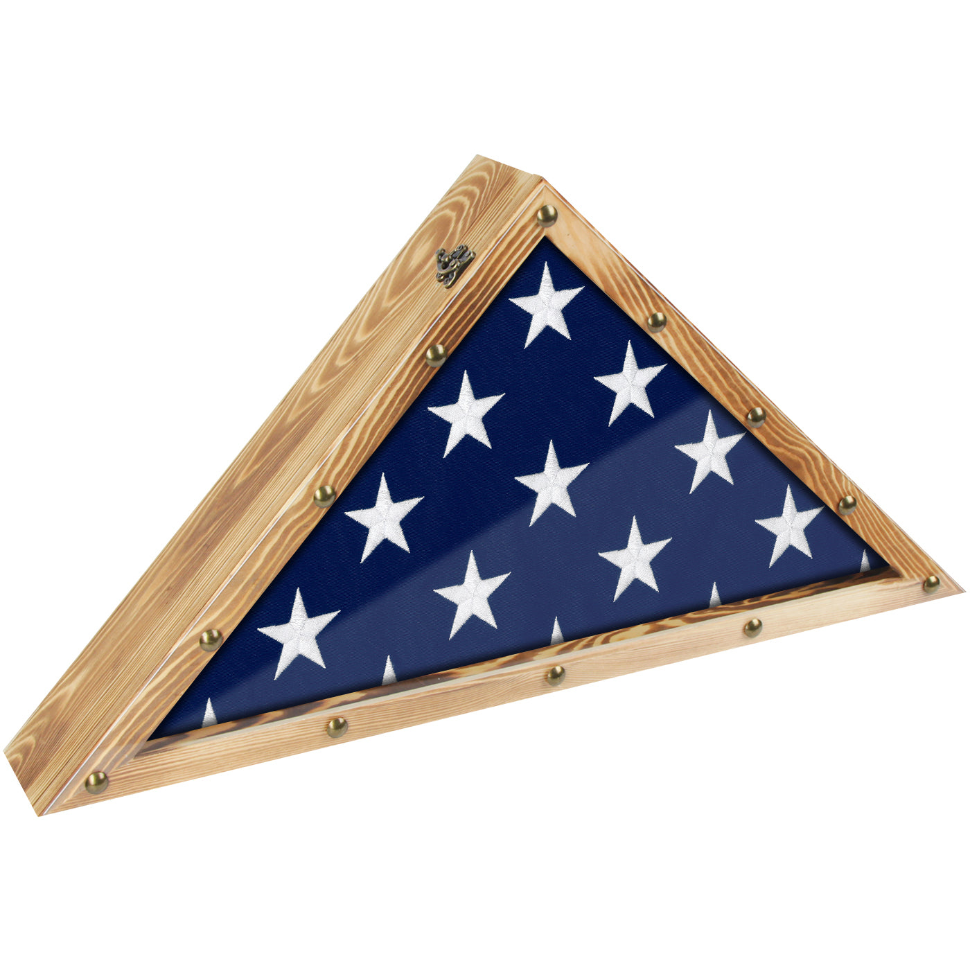 Jackcube Design Display teca bandiera legno vetro militare