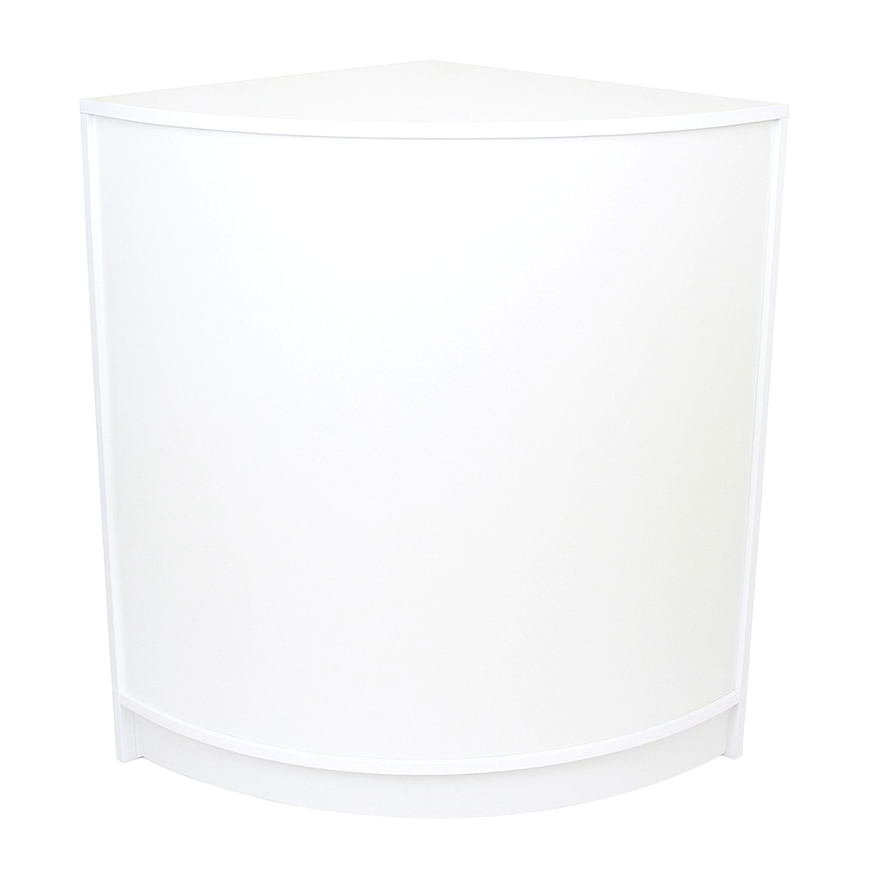 Q-Rax CM60 Bancone Angolare Negozio Bianco 60x60x90 cm