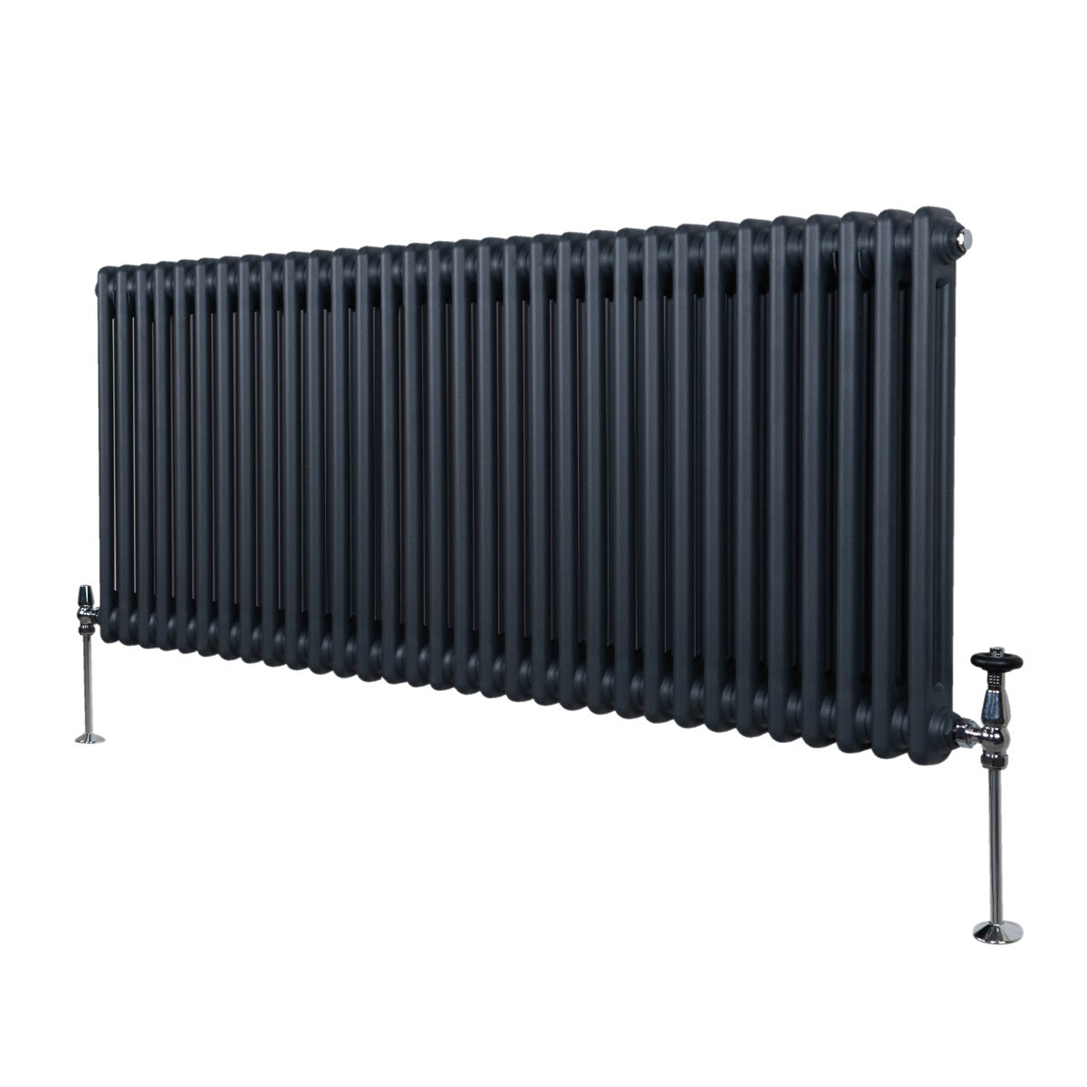 Q-Rax Radiatore 2 Colonne 600x1462 Termosifone Antracite Acciaio
