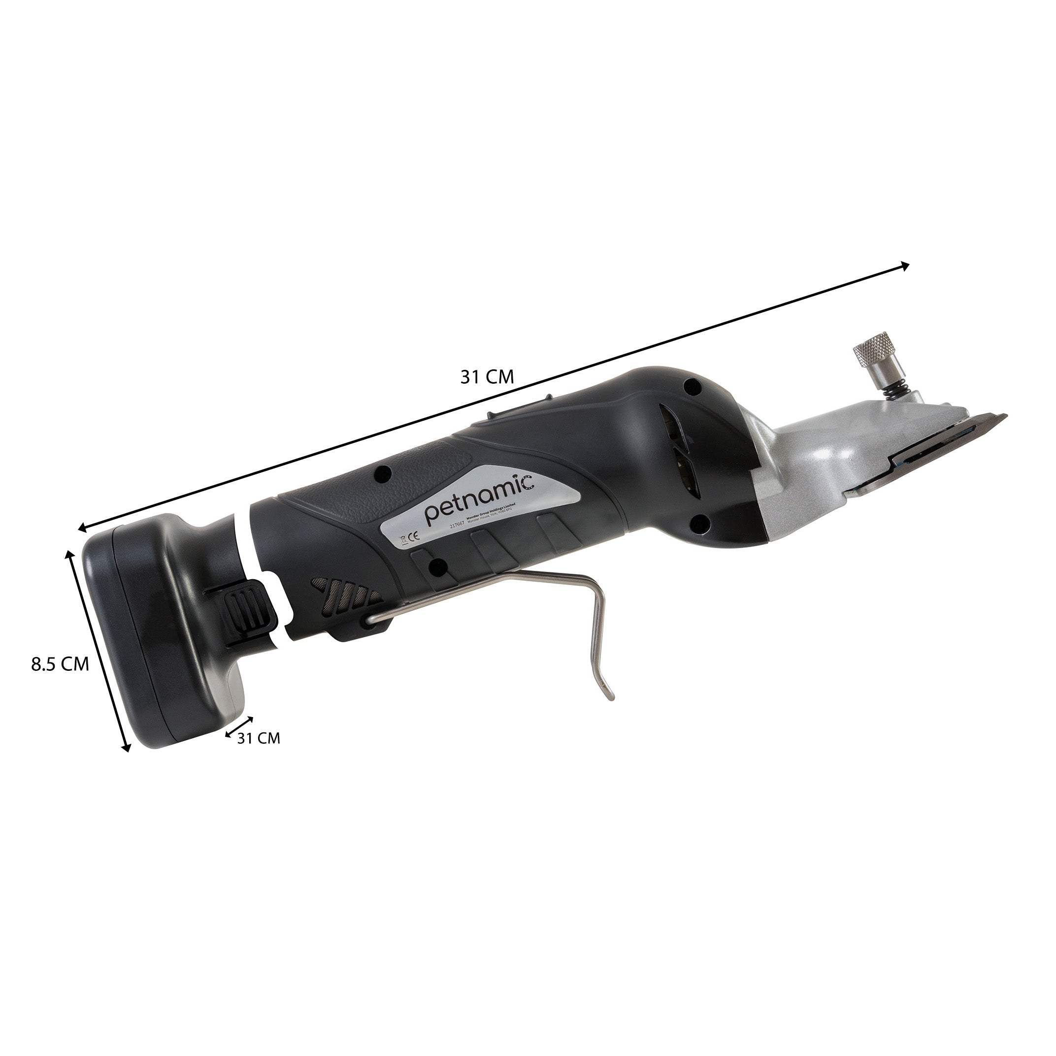 Q-Rax Tosatrice Cavalli Senza Filo 180W Testina A2 2 Batterie