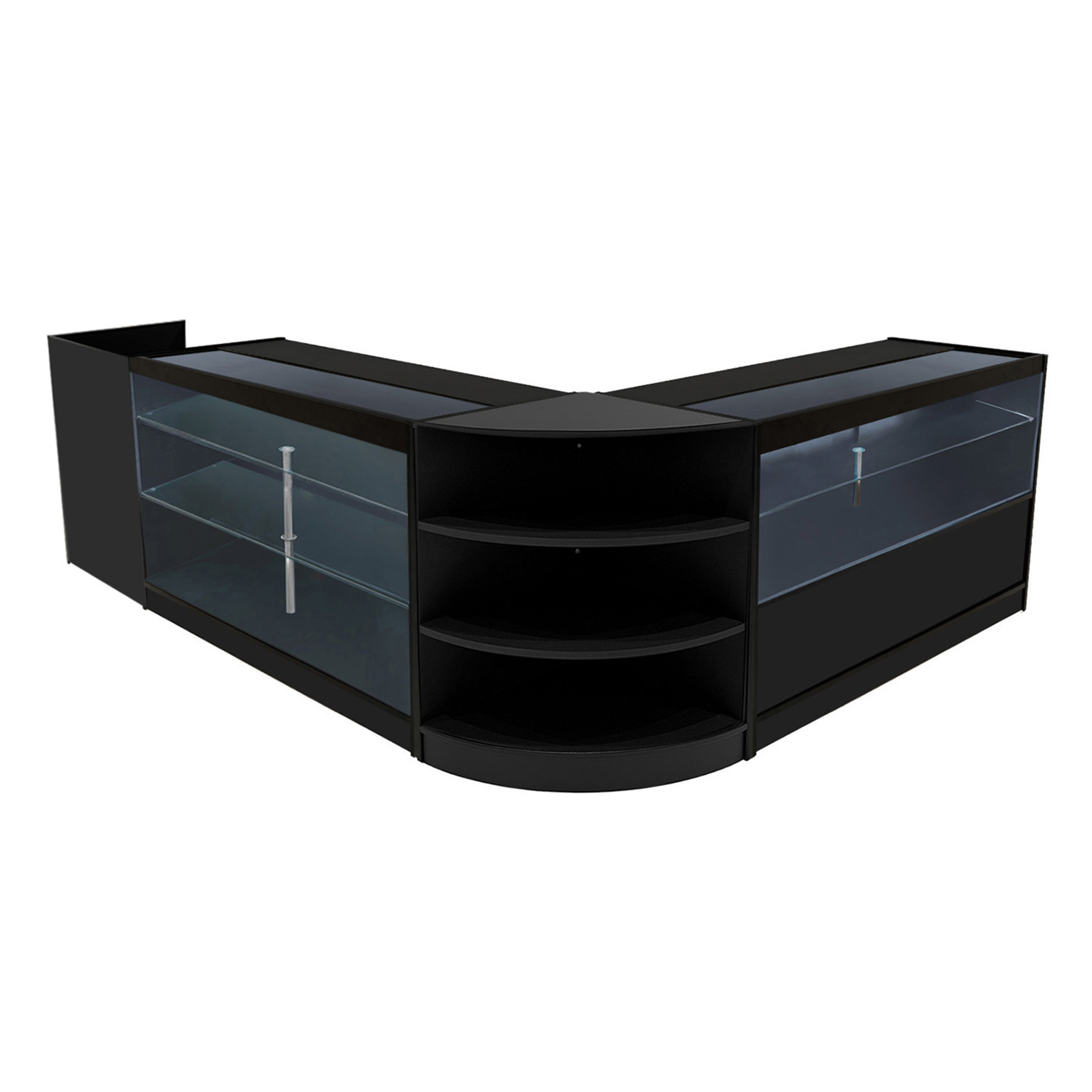 Q-Rax Set Banconi Theia LED Neri K1500 C1500 TB60 LM60 Vetro