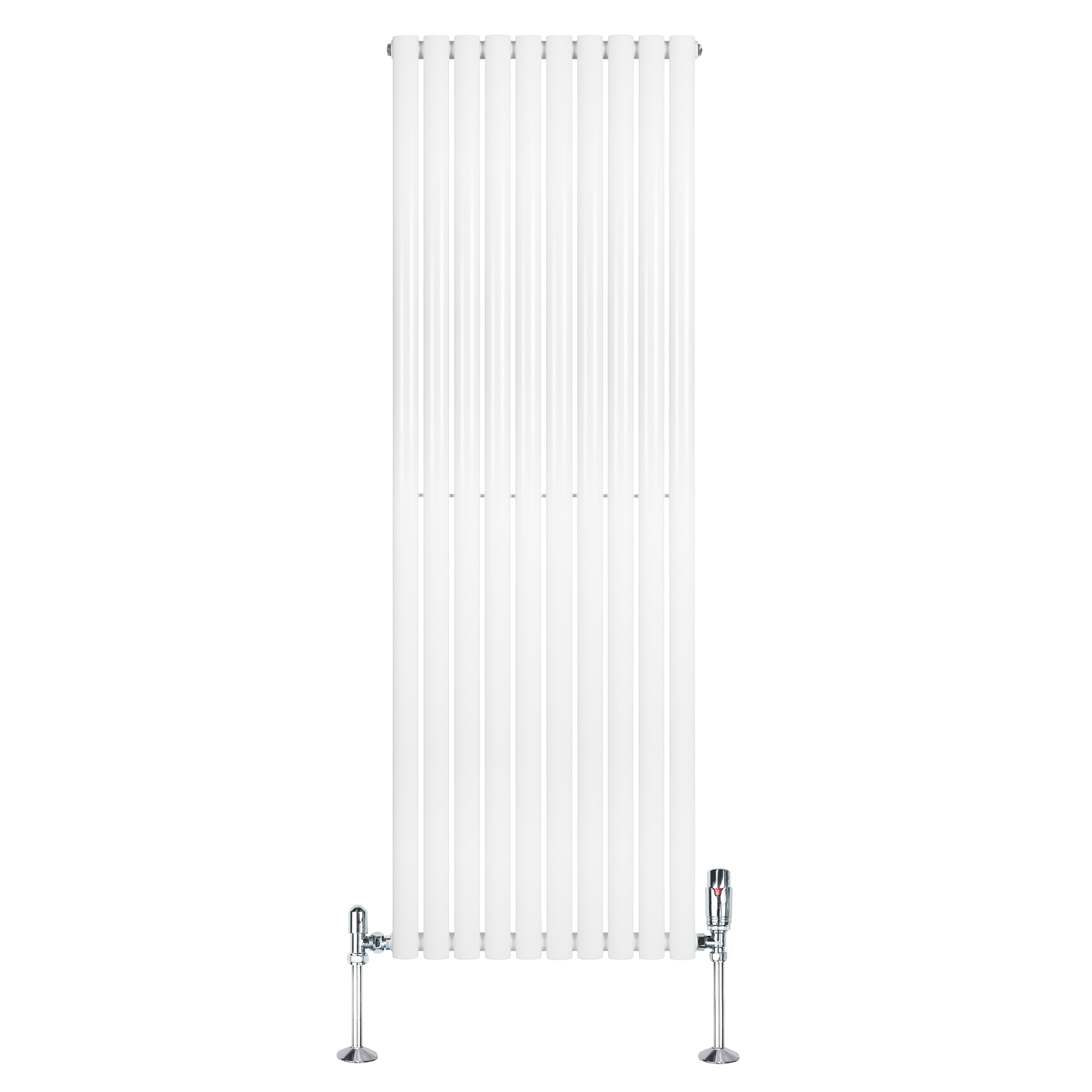 Q-Rax Radiatori Tradizionali 1800x600 radiatore bianco con valvole
