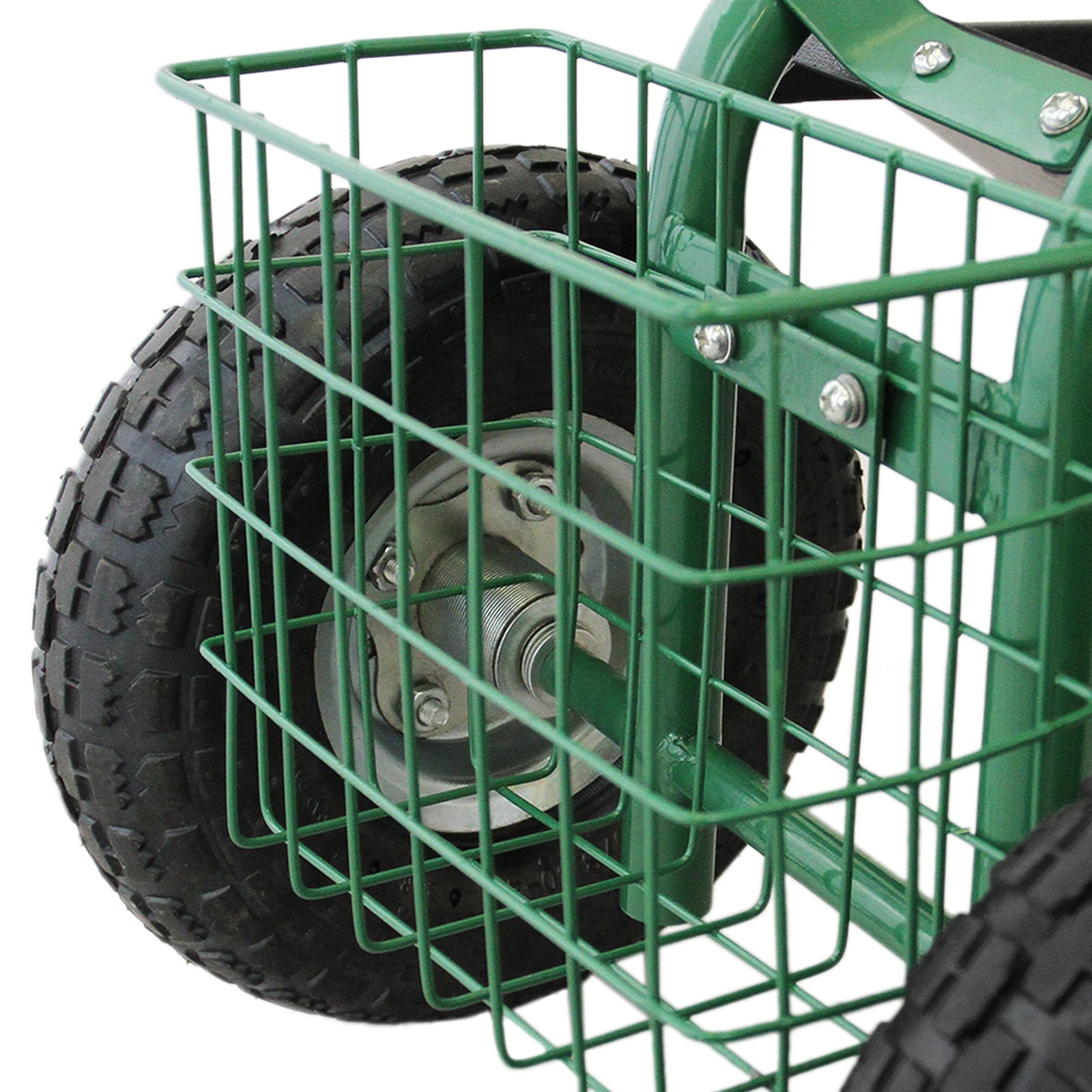Q-Rax Sgabello Giardinaggio con Ruote Vasca 150kg