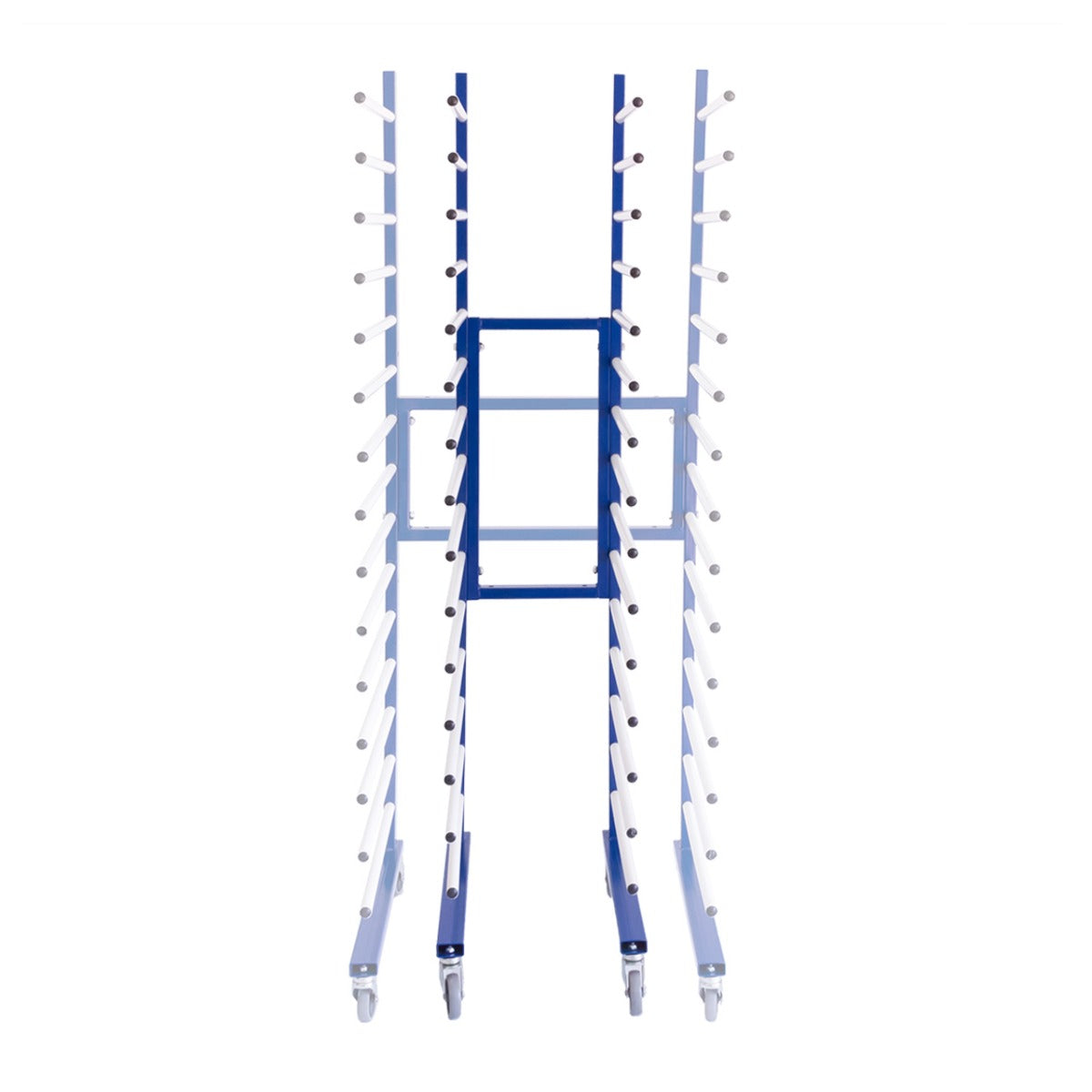 Q-Rax Rastrelliera Essiccazione Vernice Blu 15 Livelli 300kg