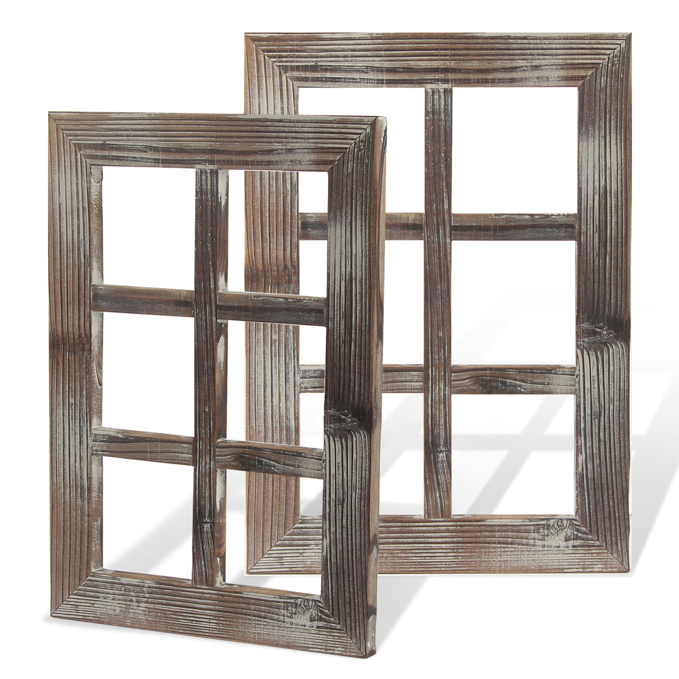 Jackcube Design Wall Décor set 2 cornici finestra legno rustico