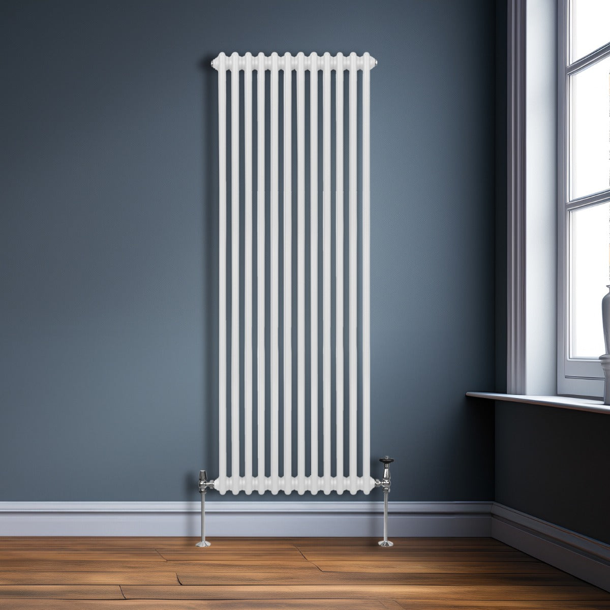 Q-Rax Radiatore a 2 Colonne 1800x562 mm Bianco Acciaio