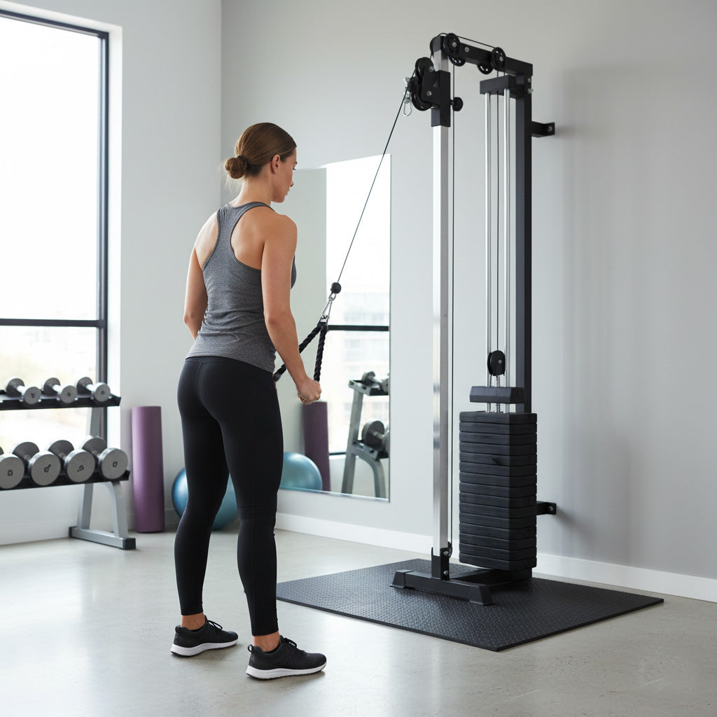 Q-Rax Allenamento Fisico Stazione Cavi Parete 80kg Multifunzione