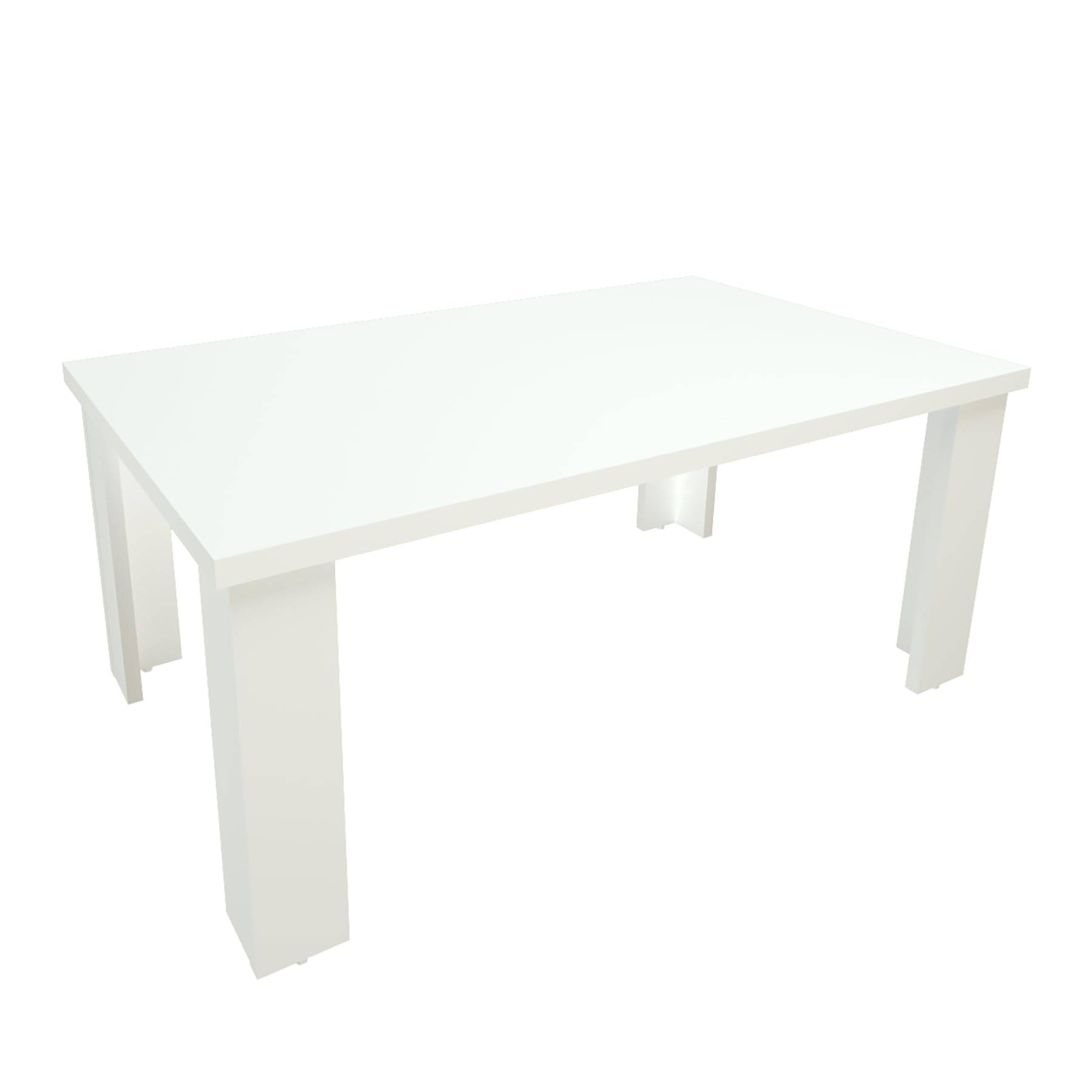 Henor Tavolino 100x60x44 cm Tavolo salotto Bianco moderno